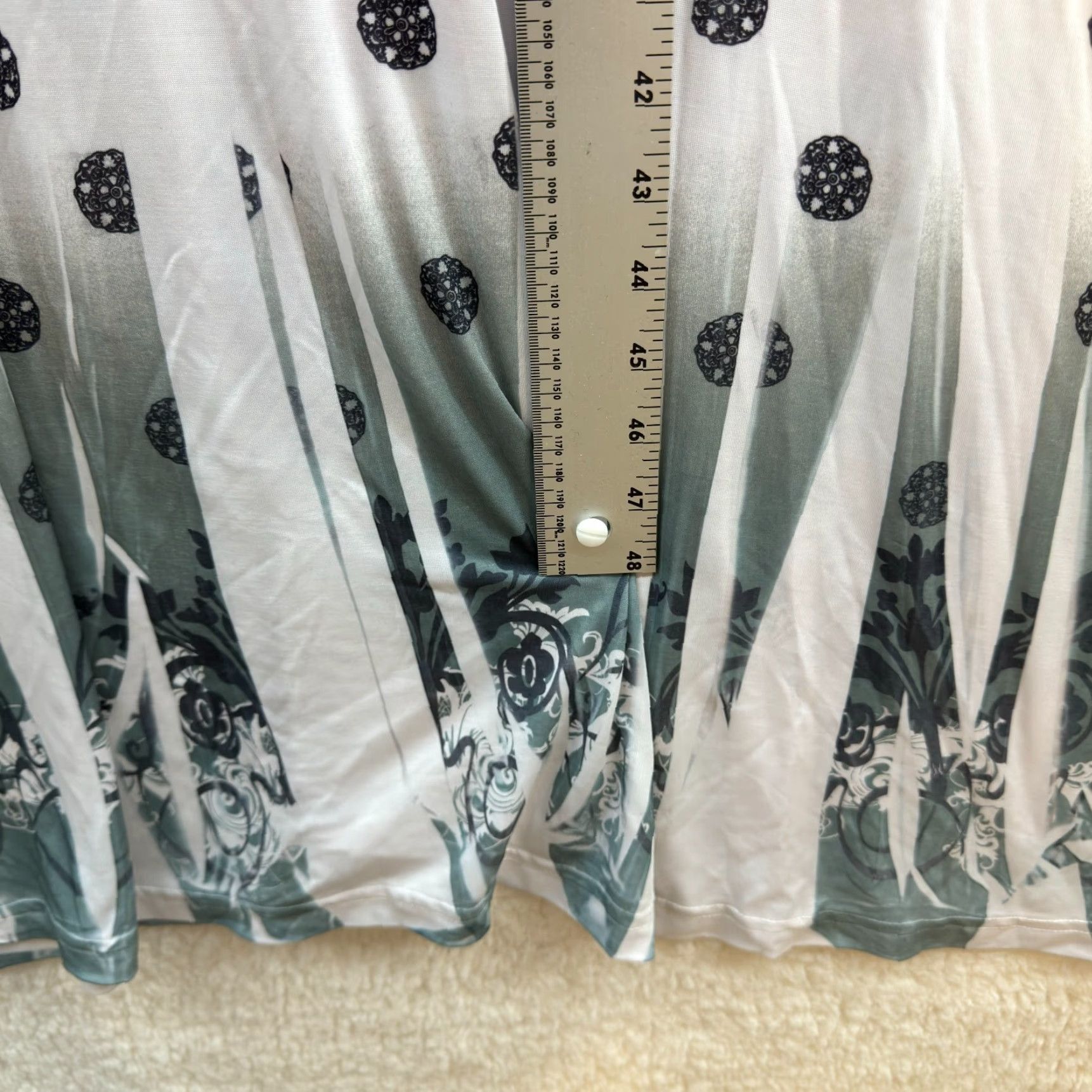 Vintage VINTAGE Y2K Maxi Dress 2X Plus Grey Boho McBling Slinky Stretch Cyber Look Bohemian Caren Sport Dress Womens Size XXL / US 16-18 / IT 52-54 - 7 Thumbnail