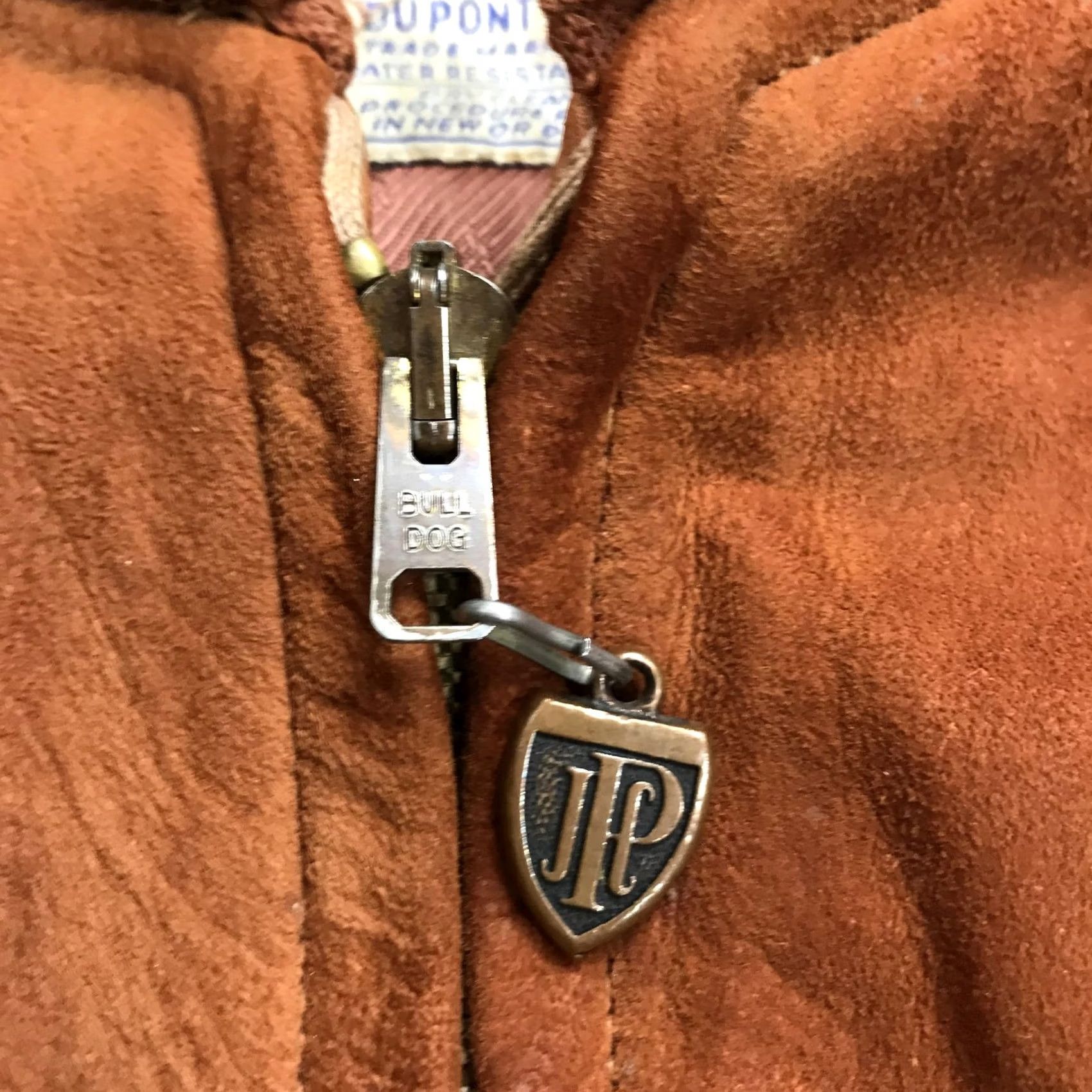 Vintage VINTAGE Penneys Jacket Brown Suede Leather Bomber 42 Mens 50s Zip DuPont Quilon Size US XS / EU 42 / 0 - 5 Thumbnail