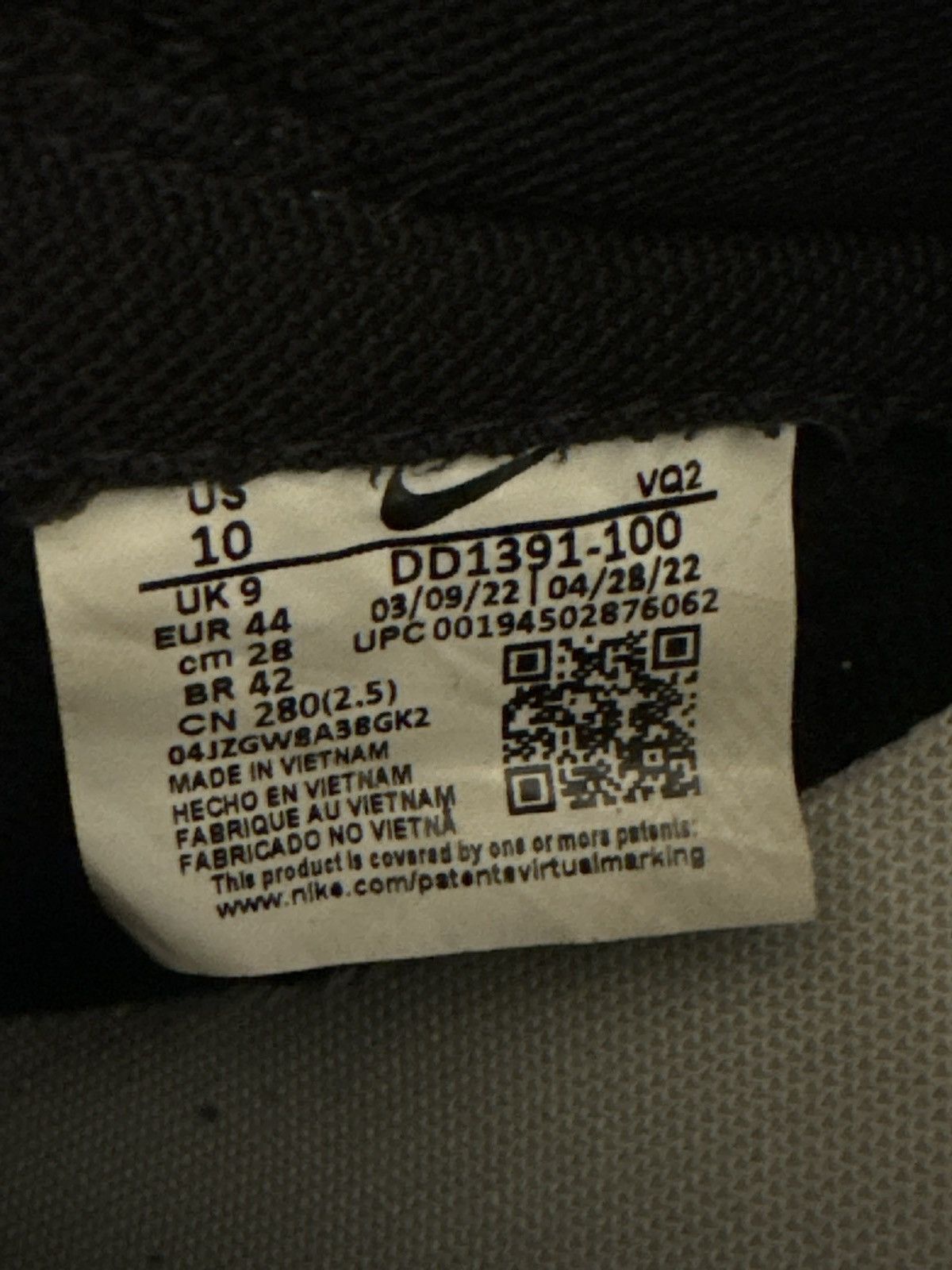 Nike Nike Dunk Low Black/White Panda Size US 10 / EU 43 - 8 Thumbnail