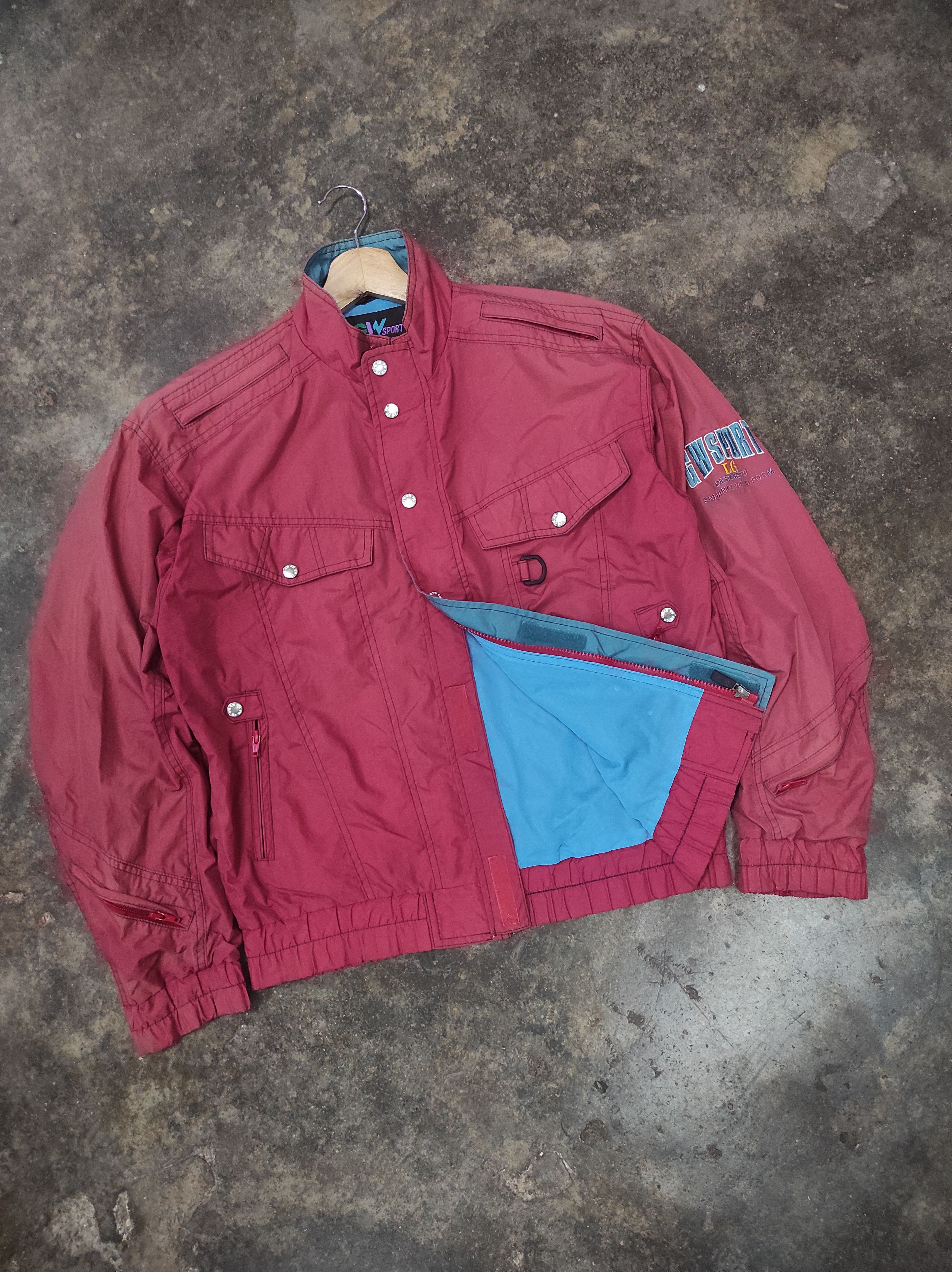 image of Gear For Sports x Goldwin Gw Sports By Goldwin Kushitani Hamamatsu Riding Team Jacket in Red (Size 