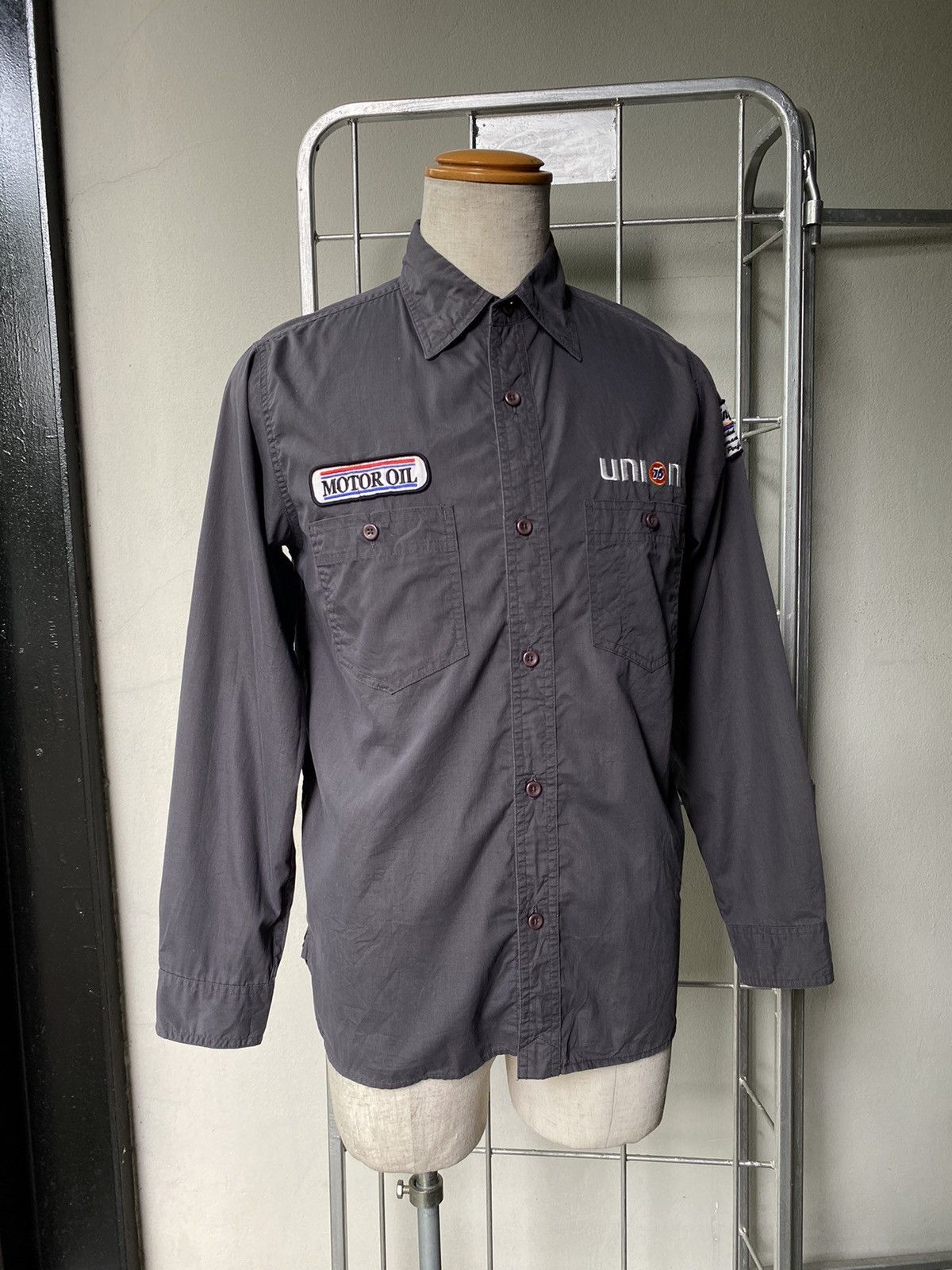 Vintage 76 Lubricants Grey Long-Sleeve Shirt Size US M / EU 48-50 / 2 - 15 Thumbnail