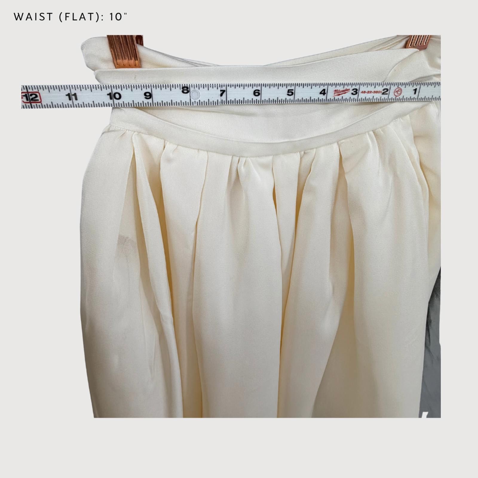 Other Oh Polly Satin Maxi Skirt NWT Cream Size 0 Size 25" / US 0 / IT 36 - 6 Thumbnail