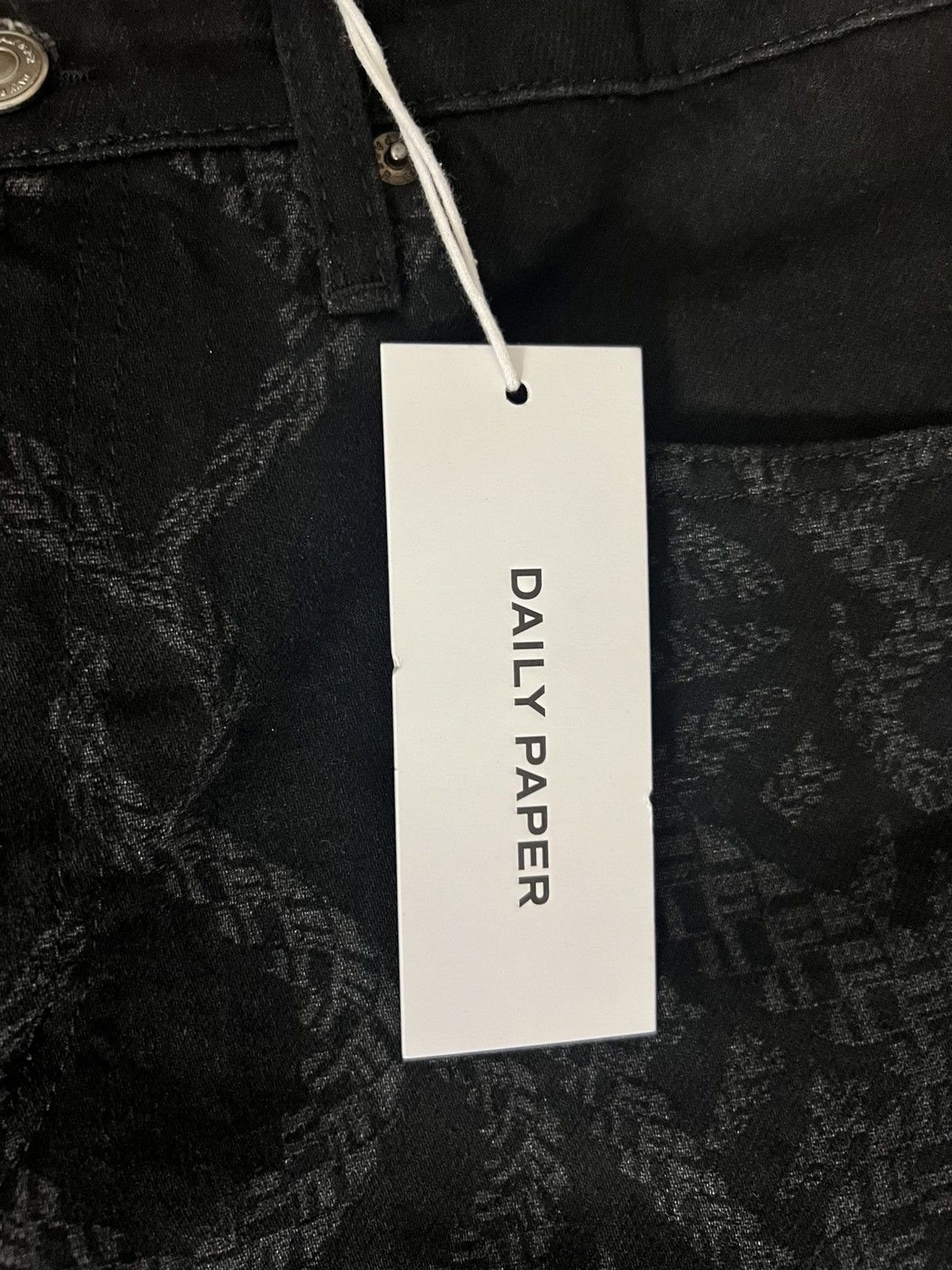 Daily Paper Daily Paper Black Jeans Braids Pants Size US 30 / EU 46 - 4 Thumbnail