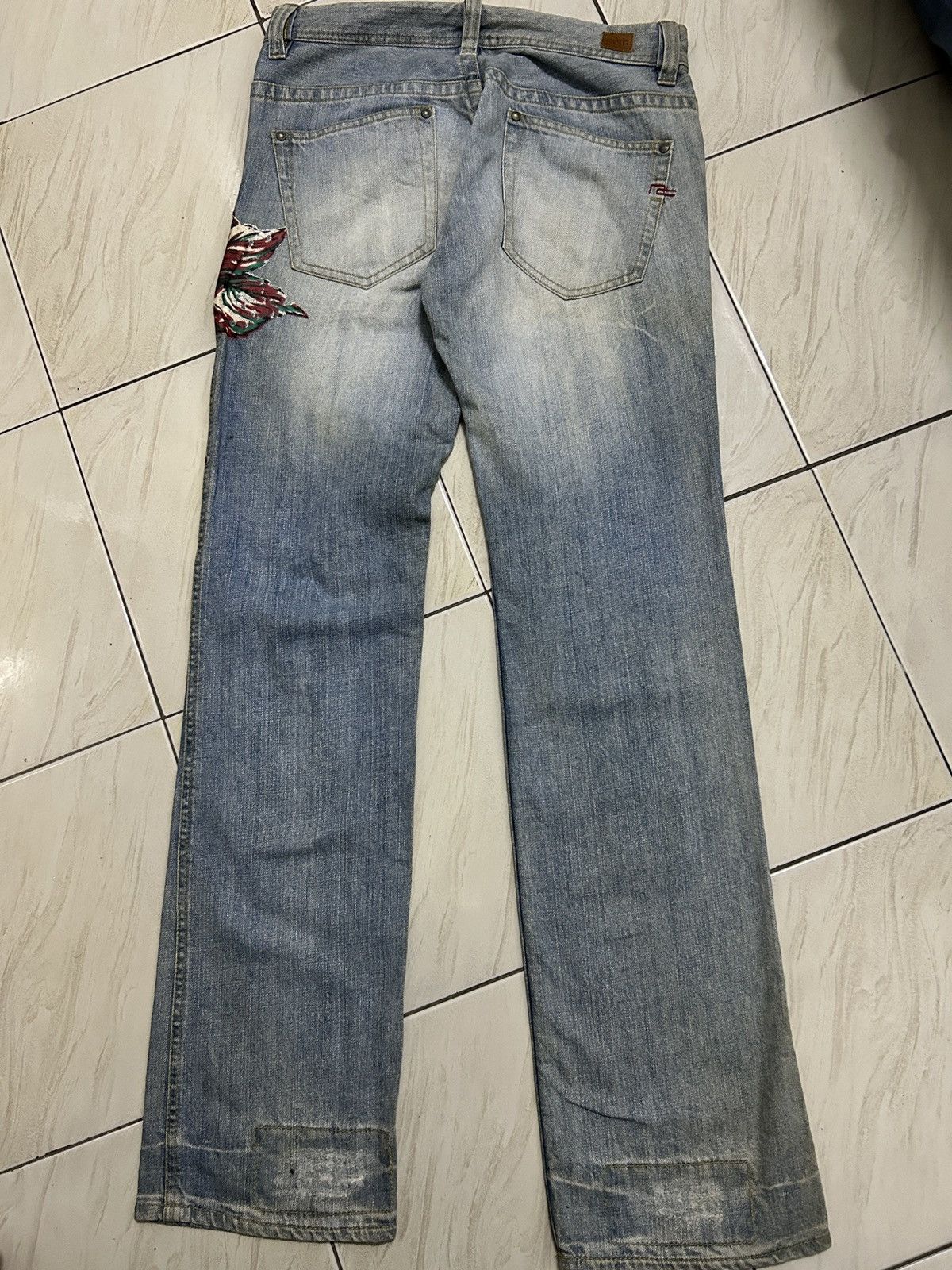 Japanese Brand × Matsuda × Nicole Club Vintage Nicole Club For Men Distressed Rose Style Jeans Size US 31 - 11 Thumbnail