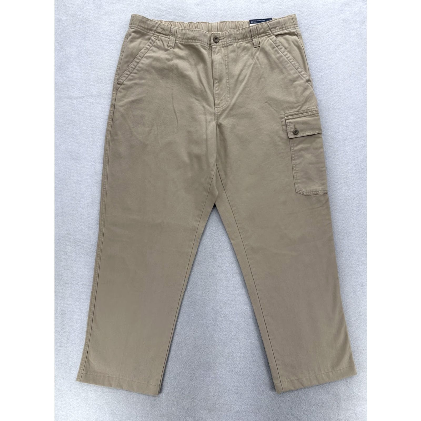 Lands' End Lands' End Cargo Pants Mens Large Beige Classic Fit Size US 33 - 2 Thumbnail