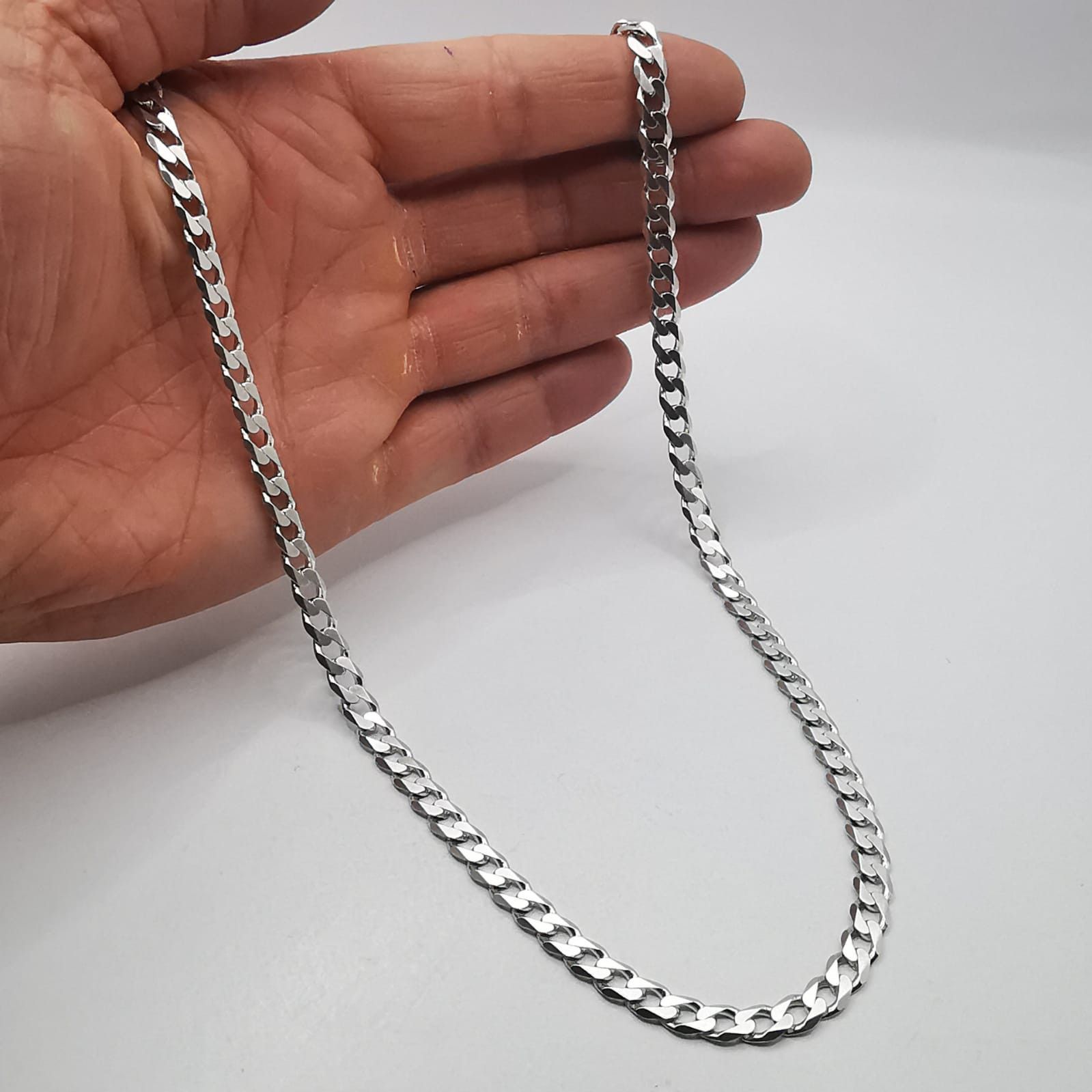 Sterling Silver Vintage Jewelry Chain, 925 Sterling Silver, Signed 29.08g Size ONE SIZE - 4 Thumbnail