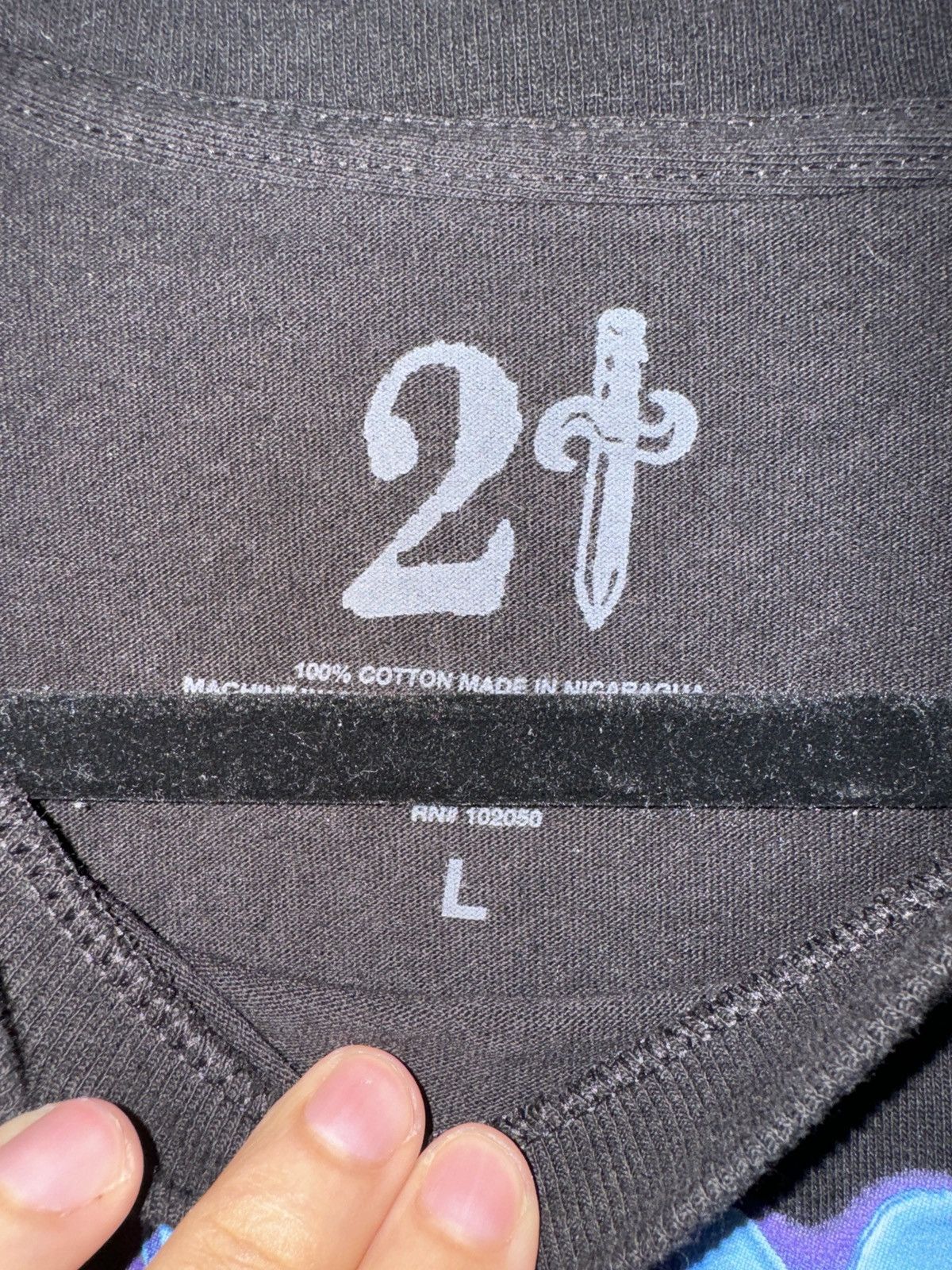 Band Tees 21 SAVAGE MERCH Size US L / EU 52-54 / 3 - 2 Thumbnail
