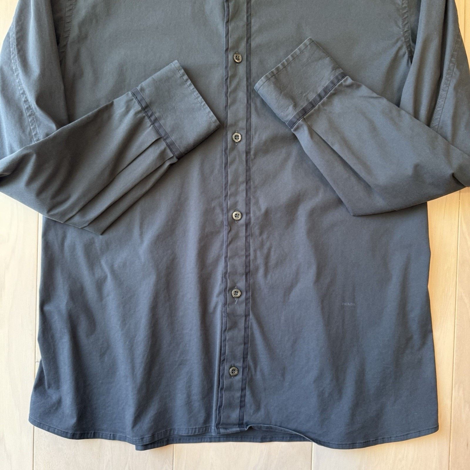 Prada Prada Shirt 42 Black Made Romania Casual Button Up New York Size US M / EU 48-50 / 2 - 5 Thumbnail
