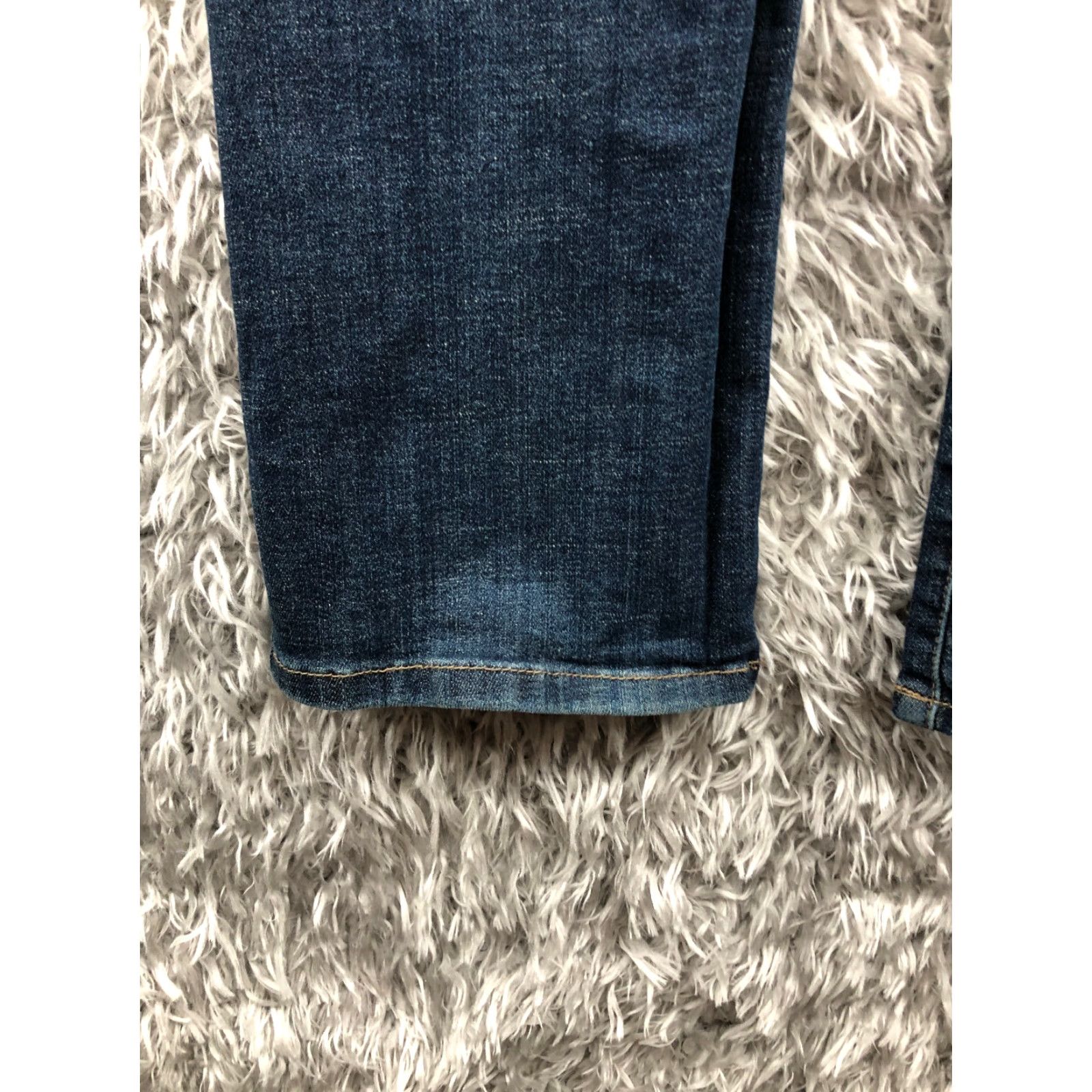 Lee Lee Jeans Slender Secret Way Mid Rise 28W 30in Inseam Dark Blue Denim Womens 6 Regular Straight 5-Pocket Size 28" / US 6 / IT 42 - 7 Thumbnail