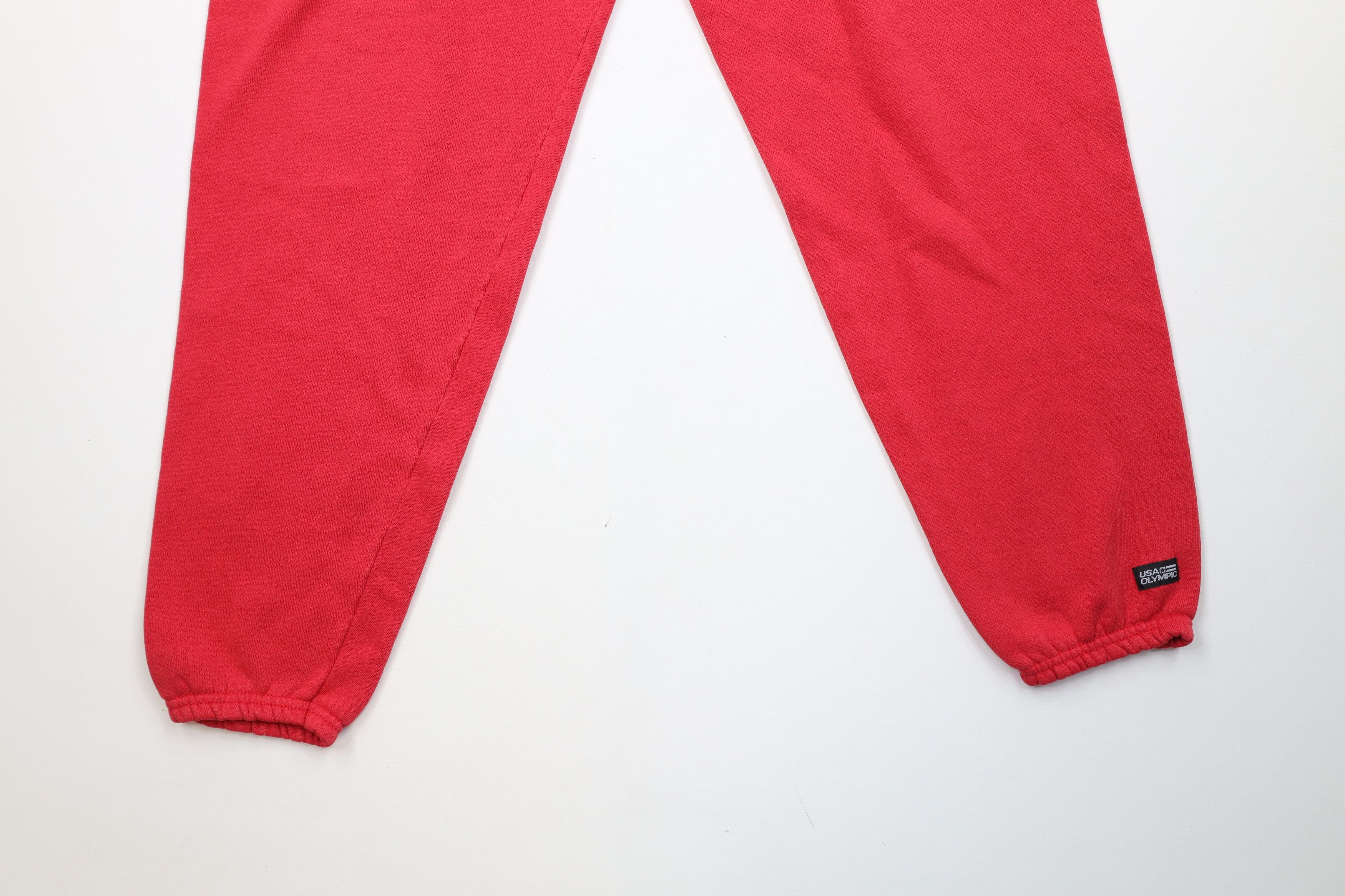 Vintage Vintage 90s USA Olympics Spell Out Sweatpants Joggers Red Size US 34 / EU 50 - 4 Thumbnail