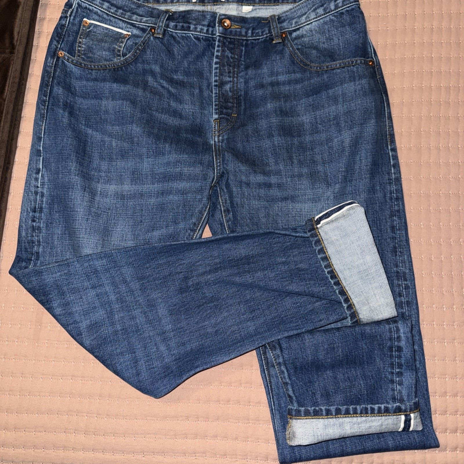 Taylor Stitch Taylor Stitch Selvedge Jeans Men's 36W 31L Straight Denim Size US 36 / EU 52 - 13 Thumbnail