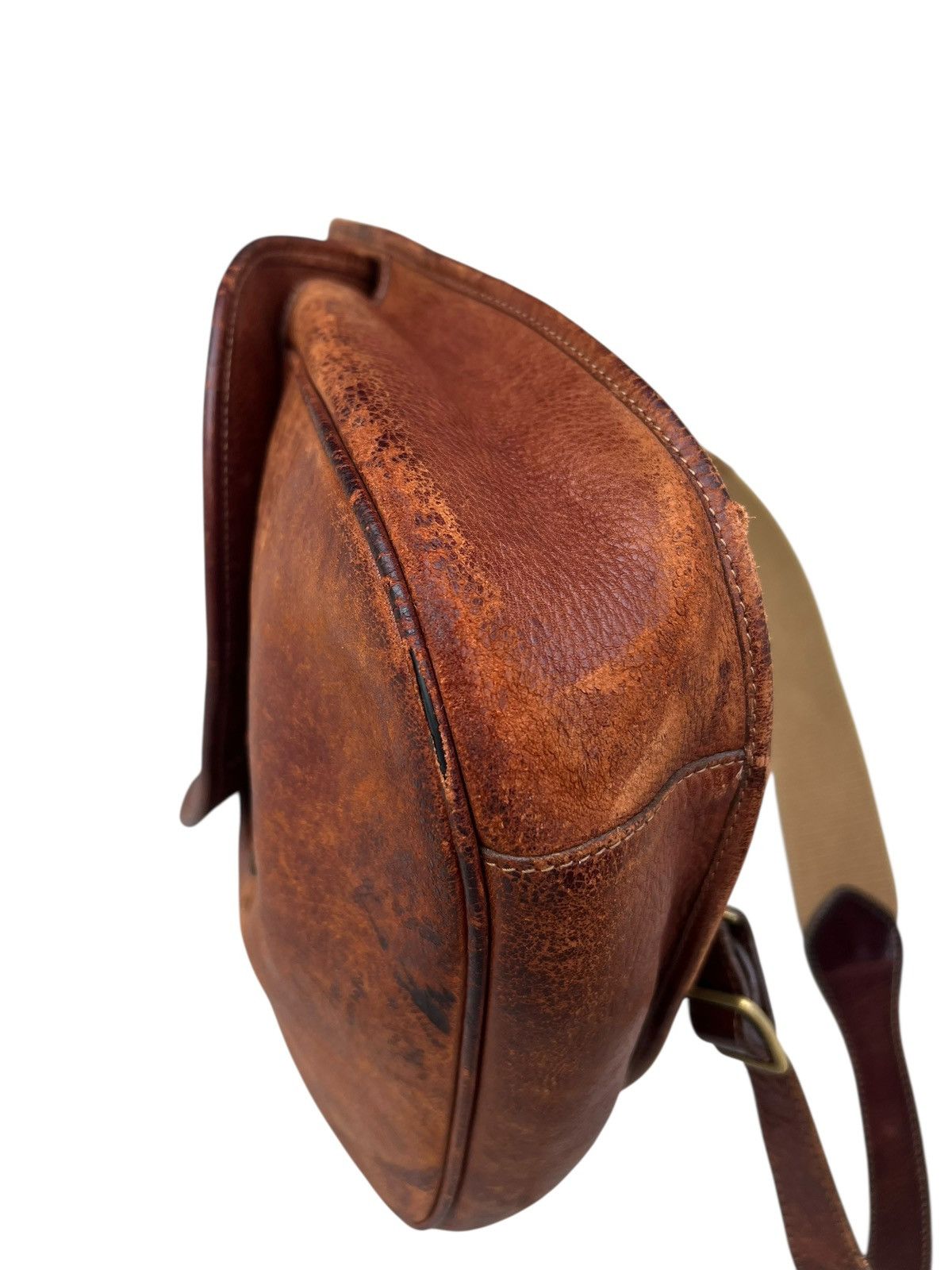 Leather Distressed Patina Leather Cross Body Bag Marley Hodgson Size ONE SIZE - 13 Thumbnail
