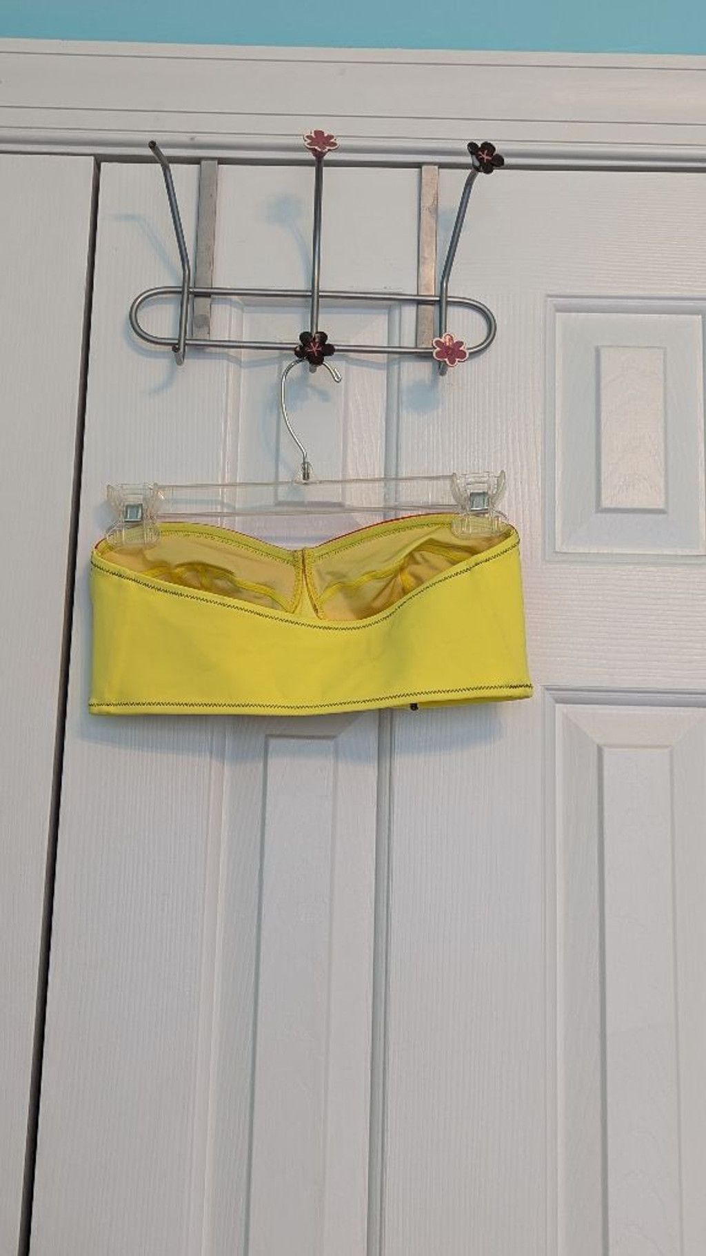 Designer Women's It's Now Cool Bikini Top, S, Yellow & Red Size S / US 4 / IT 40 - 2 Thumbnail