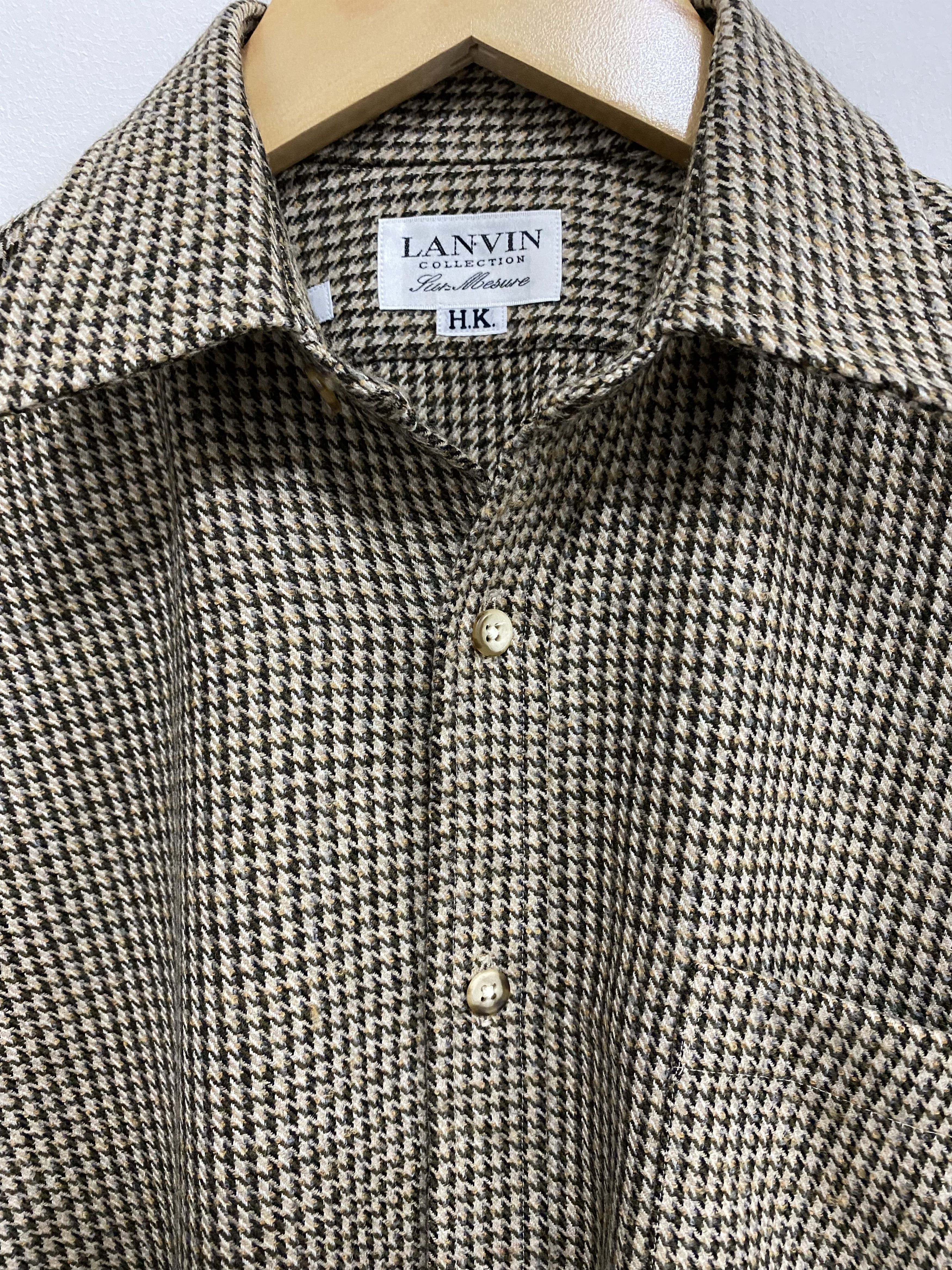 Lanvin Lanvin Mohair Small Checked Button Down Size US M / EU 48-50 / 2 - 4 Thumbnail