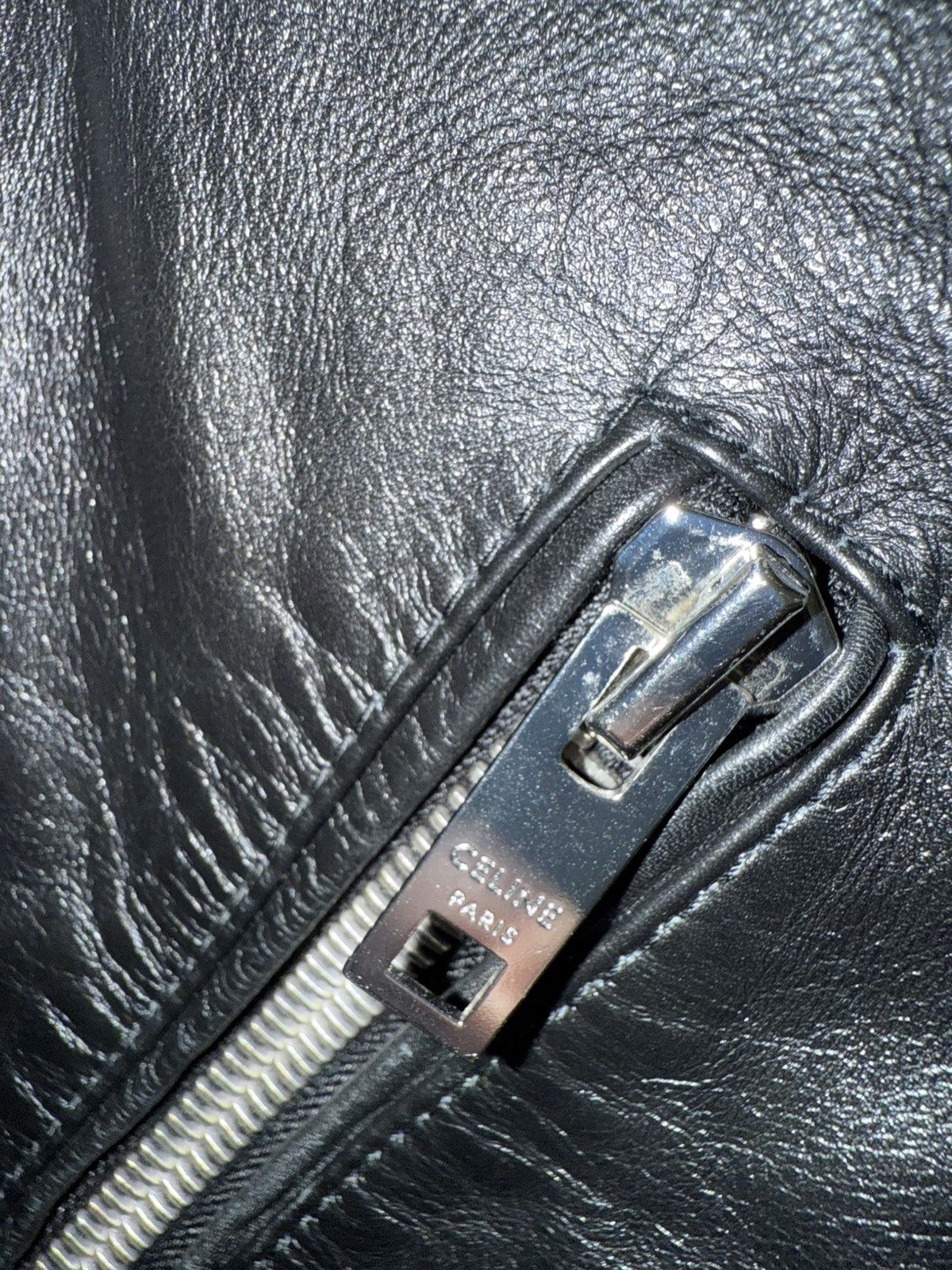 Celine × Hedi Slimane Grail — Celine SS19 biker leather jacket runway Size US S / EU 44-46 / 1 - 10 Thumbnail