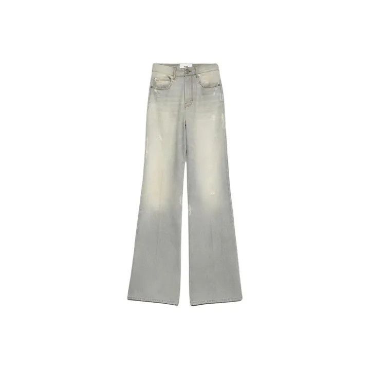 AMI AMIPARIS Vintage Low Waist Flared Jeans for Women 0079 Size 23" - 1 Thumbnail