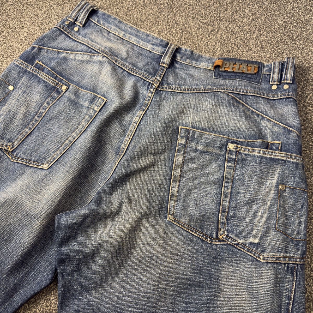 Phat Farm 🔥 Insane Y2K Baggy Denim Phat Farm Hip Hop Style Size US 38 / EU 54 - 7 Thumbnail