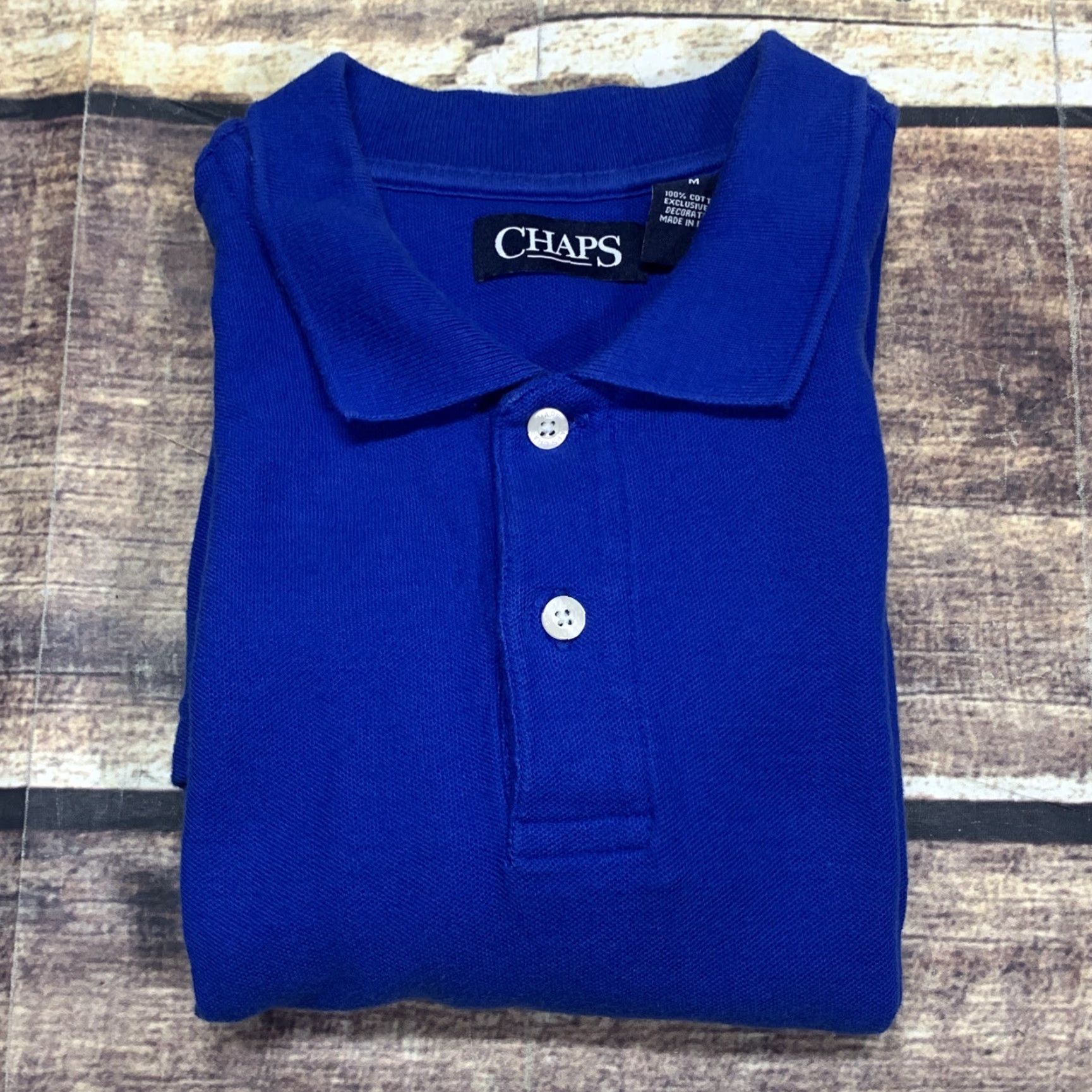Chaps Chaps Polo Shirt Mens Medium Blue Casual Embroidered Beach Golf Lounge Cotton Size US M / EU 48-50 / 2 - 8 Thumbnail