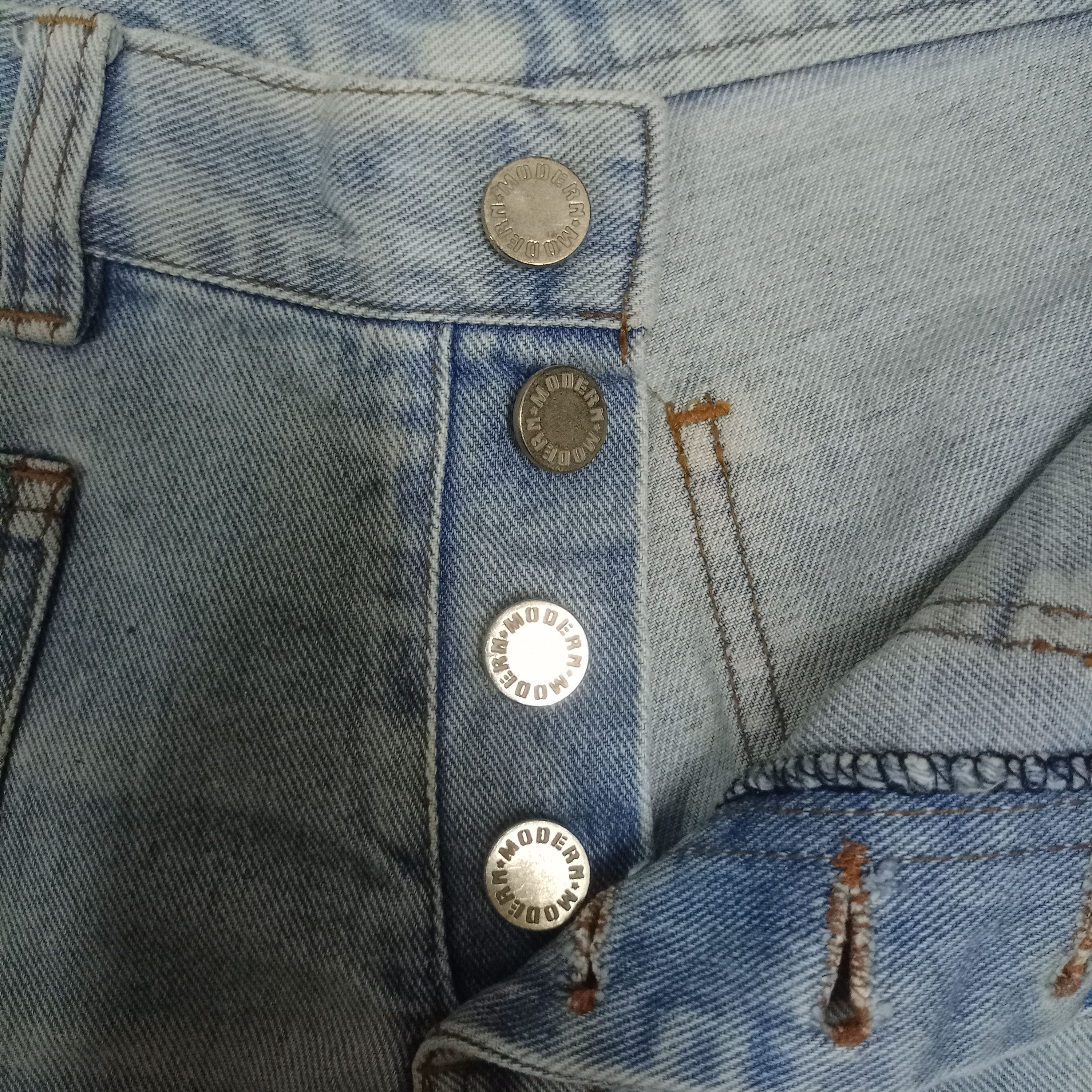 Japanese Brand Vintage Japanese Brand Flare Denim Bush Pants Size 27" / US 4 / IT 40 - 3 Thumbnail