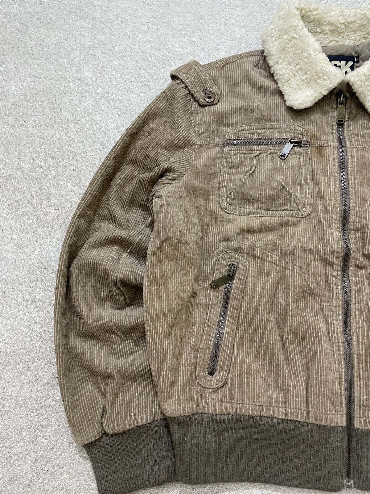 Le Grande Bleu (L.G.B.) 00s Ask Enquired Corduroy Sherpa Collar Jacket Hysteric Y2K Size US XXL / EU 58 / 5 - 4 Thumbnail