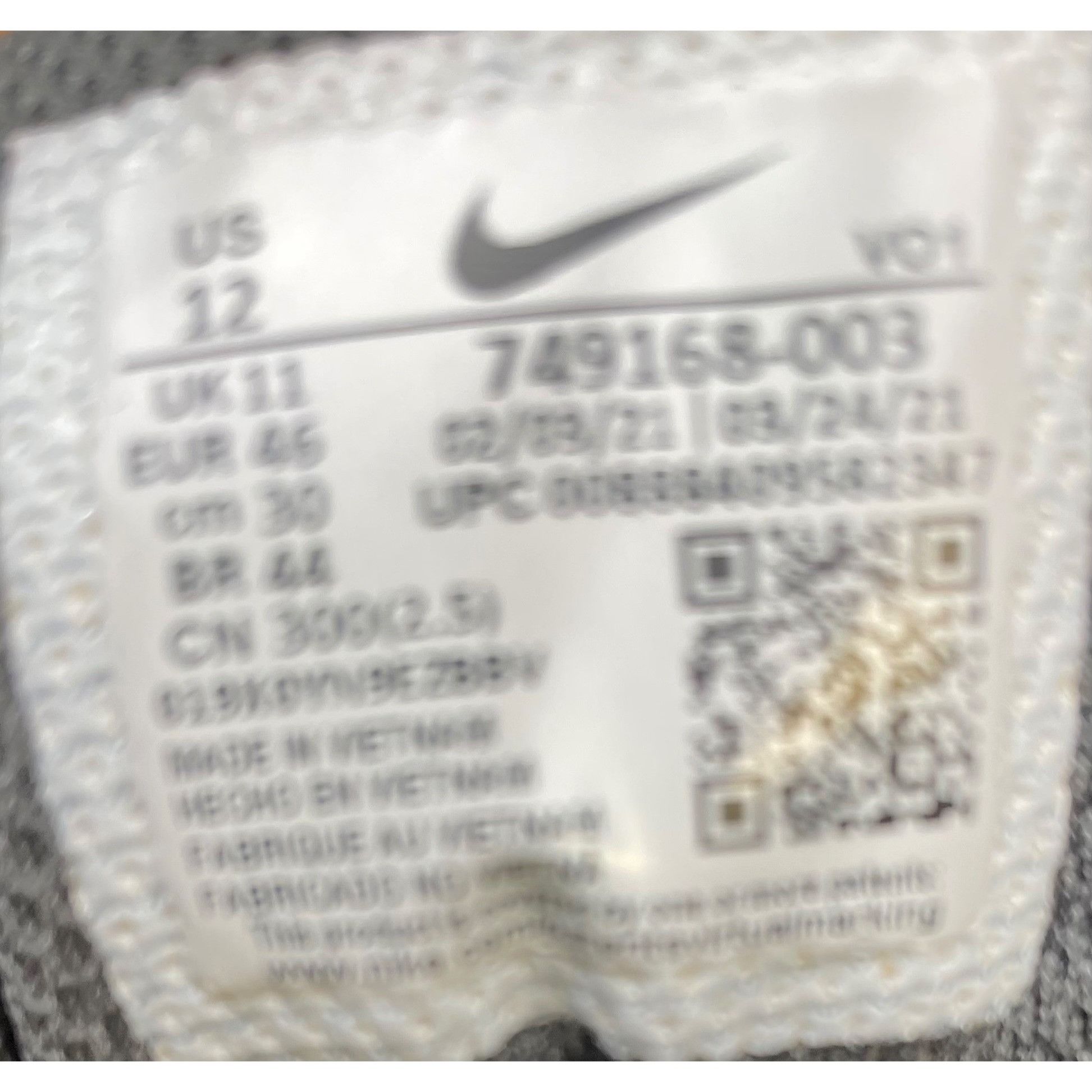 Nike Nike Mens Air Visi Pro Black Sneakers Shoes Size 12 SKU 6811 Size US 12 / EU 45 - 5 Thumbnail