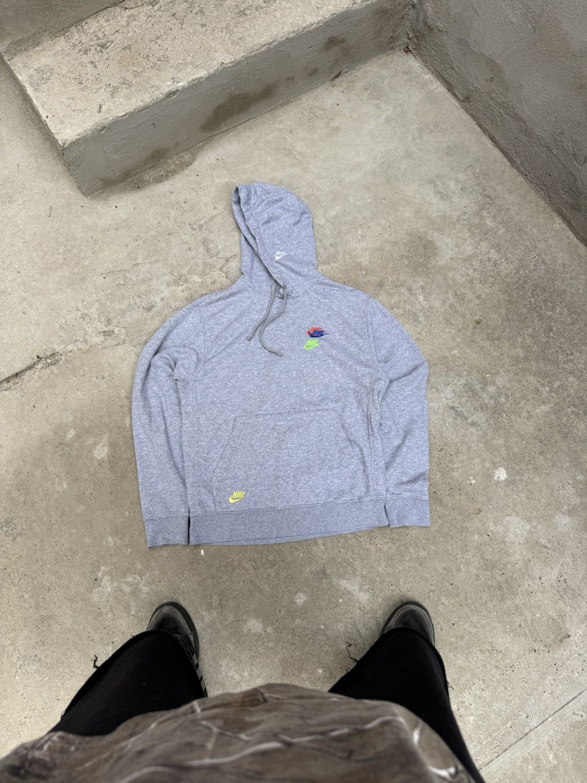 Nike VINTAGE RARE NIKE MULTILOGO HOODIE EMBROIDERY Size US S / EU 44-46 / 1 - 14 Thumbnail