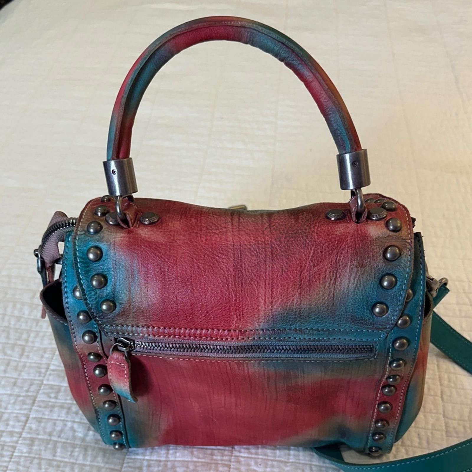 Other Studded Satchel Crossbody Purse Colorful Midsize NWT Size ONE SIZE - 9 Thumbnail