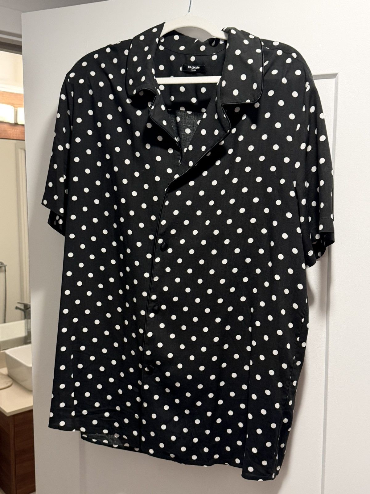 Balmain Polka Dot Button-Down Pajama Shirt Size 50 Size US M / EU 48-50 / 2 - 4 Thumbnail