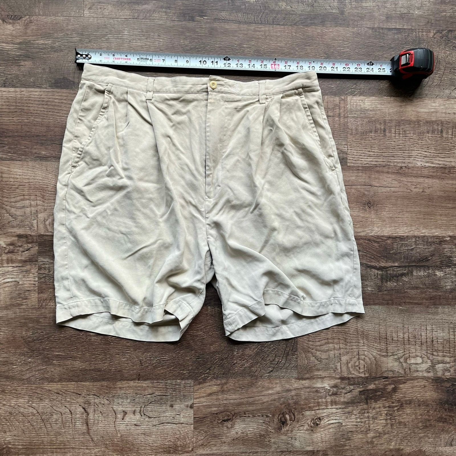 Nat Nast Nat Nast Luxury Mens 100% Silk Shorts Sz 38 Bermuda Pleated Size US 38 / EU 54 - 1 Thumbnail