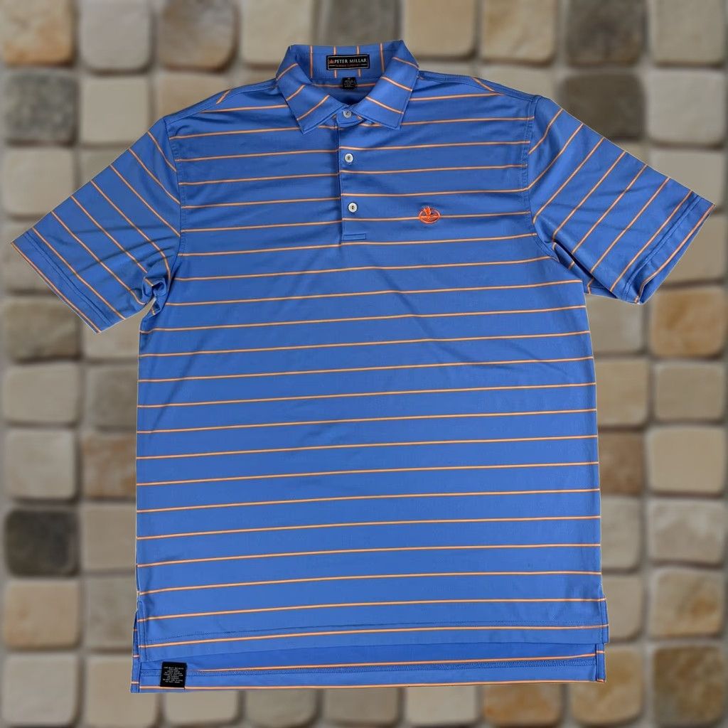 Peter Millar Peter Millar Summer Comfort Polo Shirt Striped Sz M Men’s Shirt Polo Blue Extra Small? Size US M / EU 48-50 / 2 - 1 Thumbnail