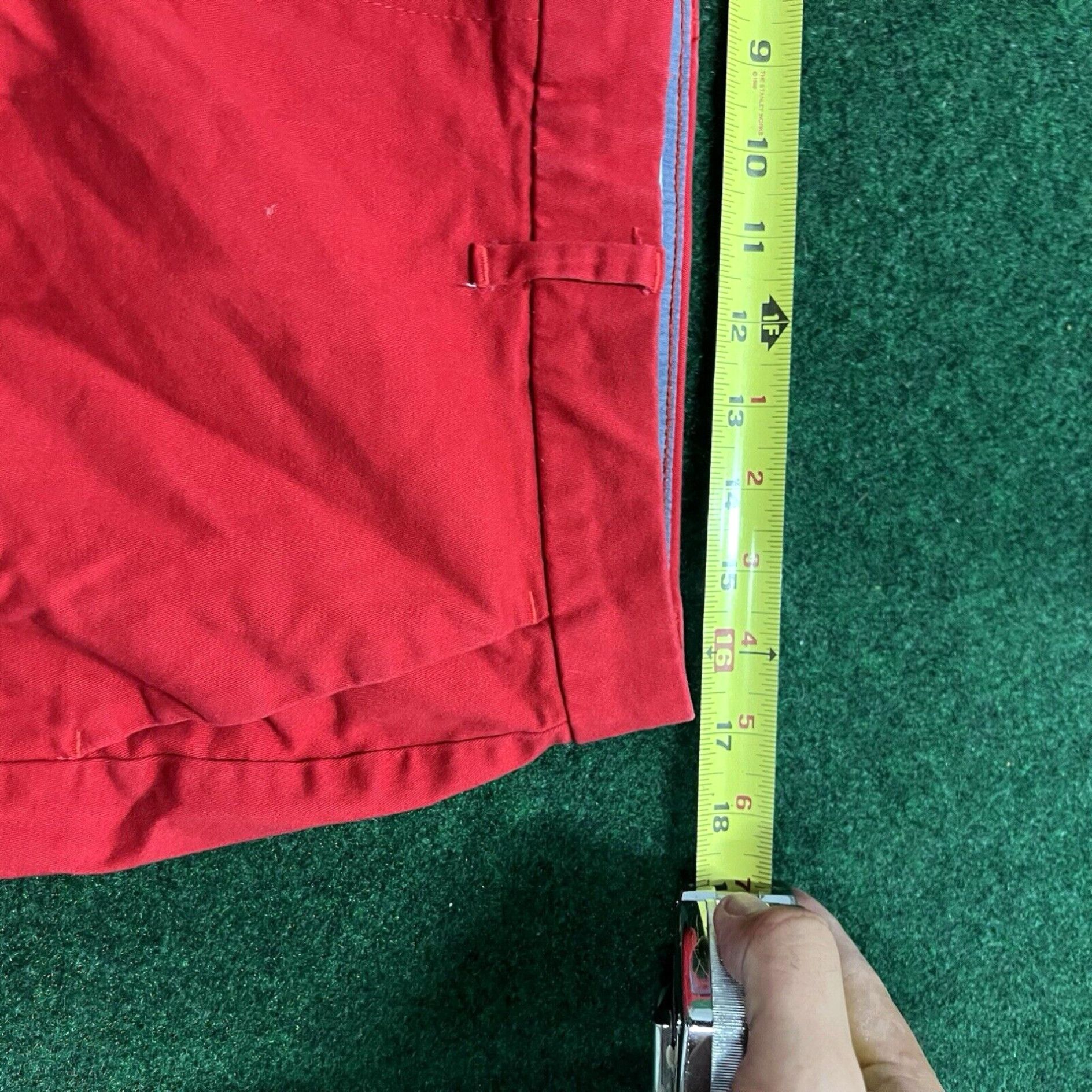 Tommy Hilfiger Tommy Hilfiger Shorts Womens 12 Chino Red Flat Front Size 34" / US 12 / IT 48 - 4 Thumbnail