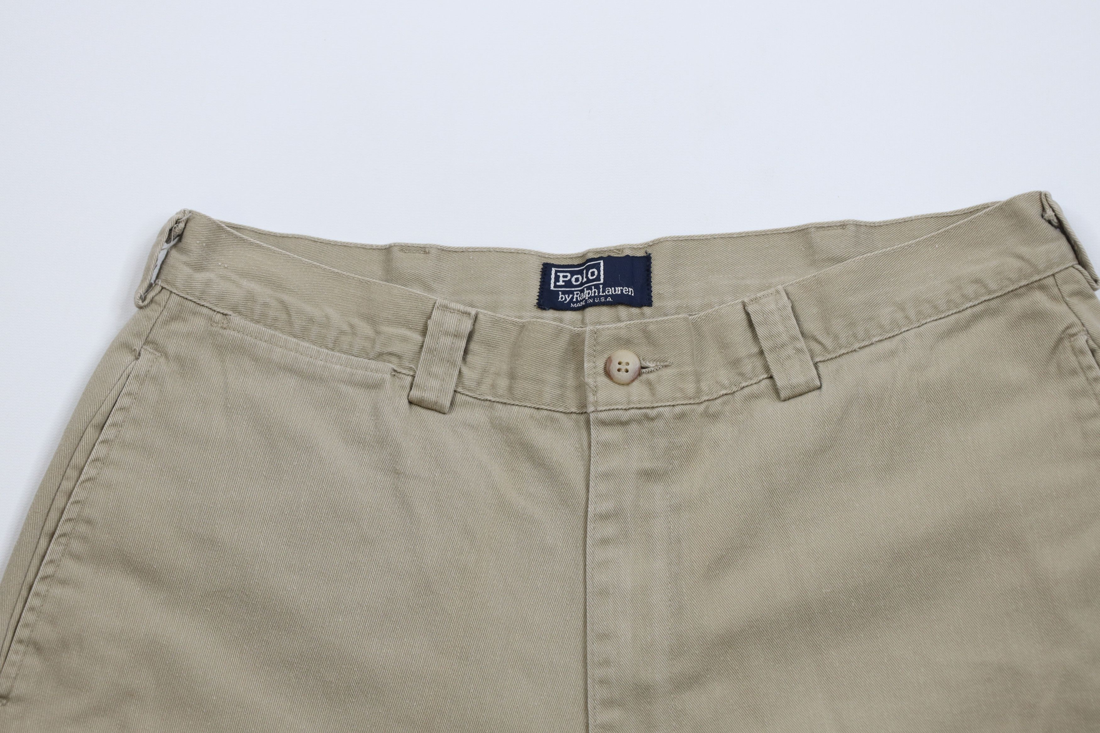 Ralph Lauren × Vintage Vintage 90s Ralph Lauren Above Knee Cotton Chino Shorts USA Size US 32 / EU 48 - 2 Thumbnail