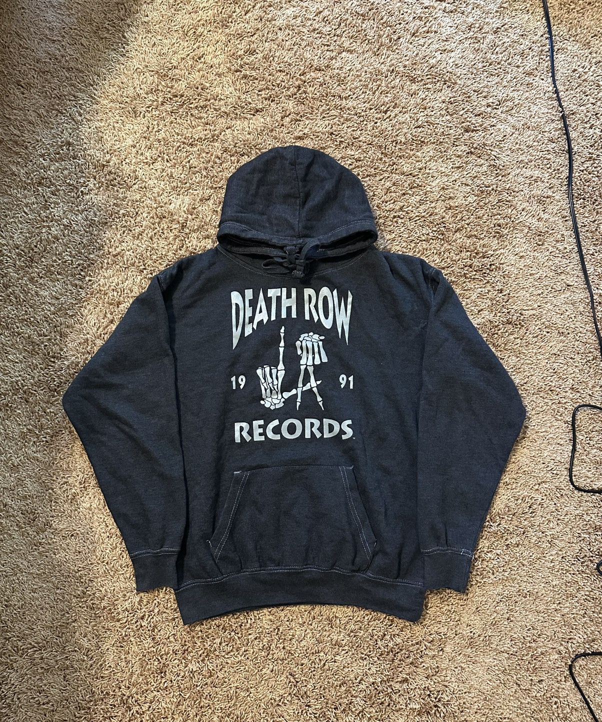 Death Row Records Death Row Records Gray logo hoodie S Size US S / EU 44-46 / 1 - 1 Thumbnail