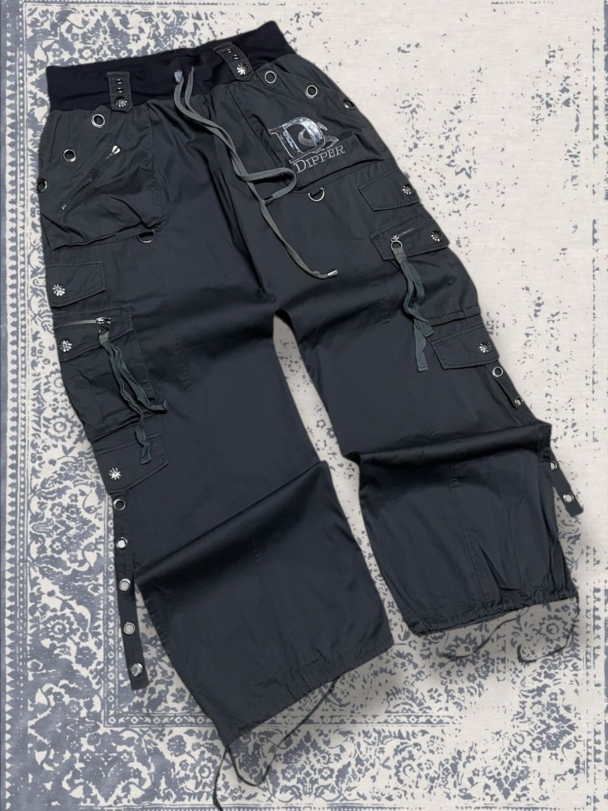Designer × Japanese Brand × Vintage Vintage 90s Japan Designer Dippers Baggy Bondage Style Pant Size US 28 / EU 44 - 2 Thumbnail