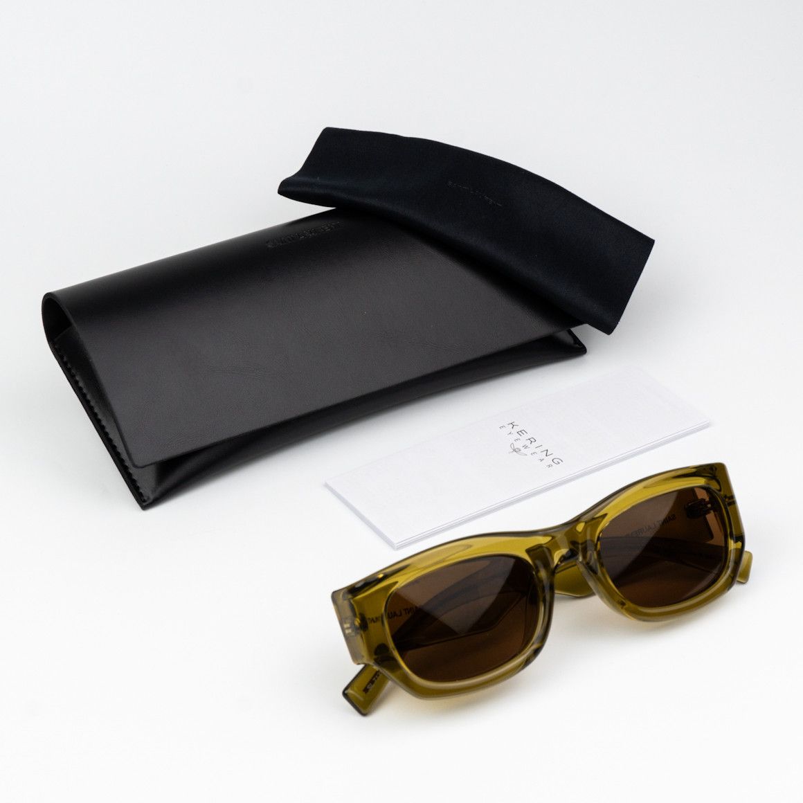 Yves Saint Laurent NEW Saint Laurent SL713 004 Rectangle Unisex Sunglasses Size ONE SIZE - 9 Thumbnail