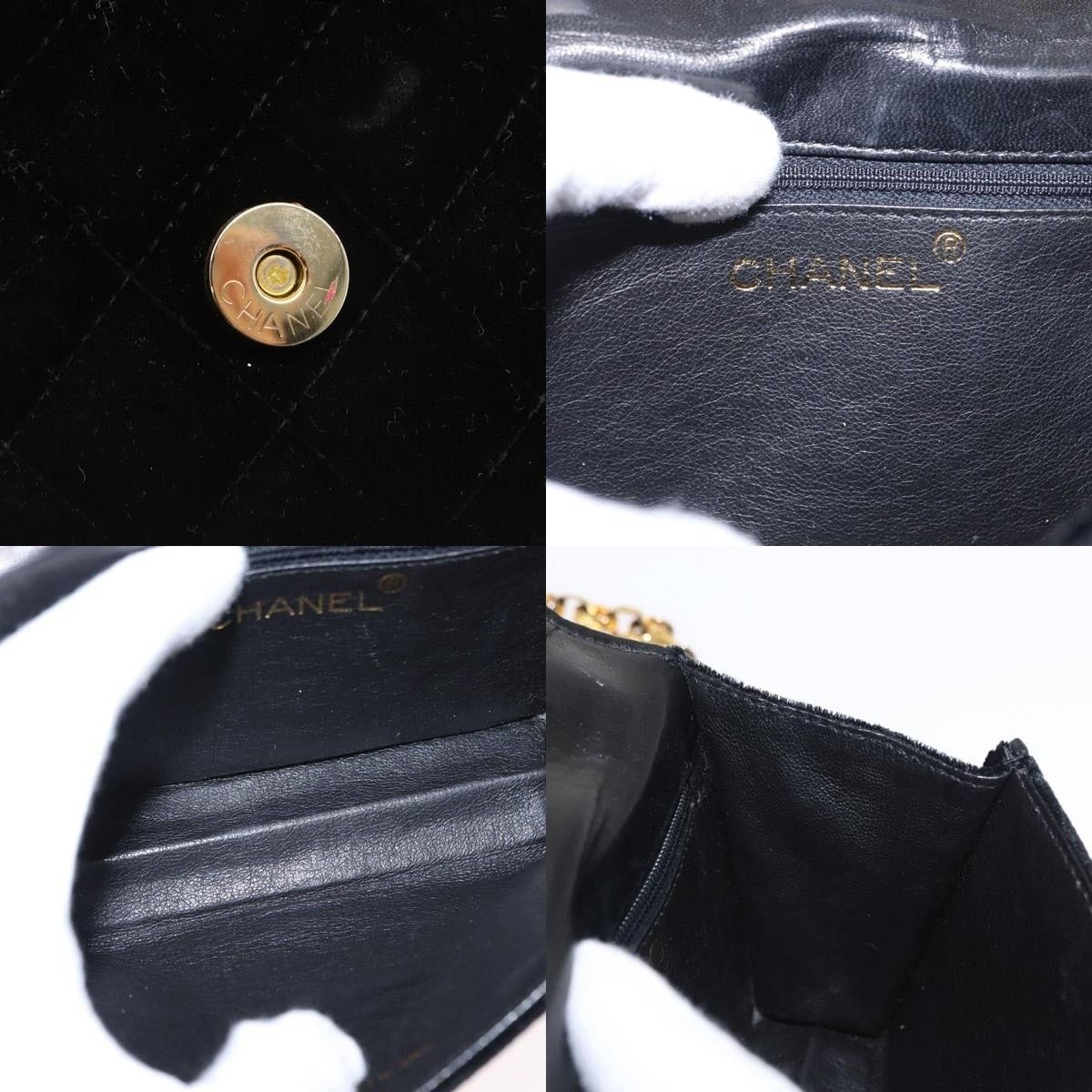 Chanel Chanel Matelasse Chain Camelia Shoulder Bag Velour Size ONE SIZE - 7 Thumbnail