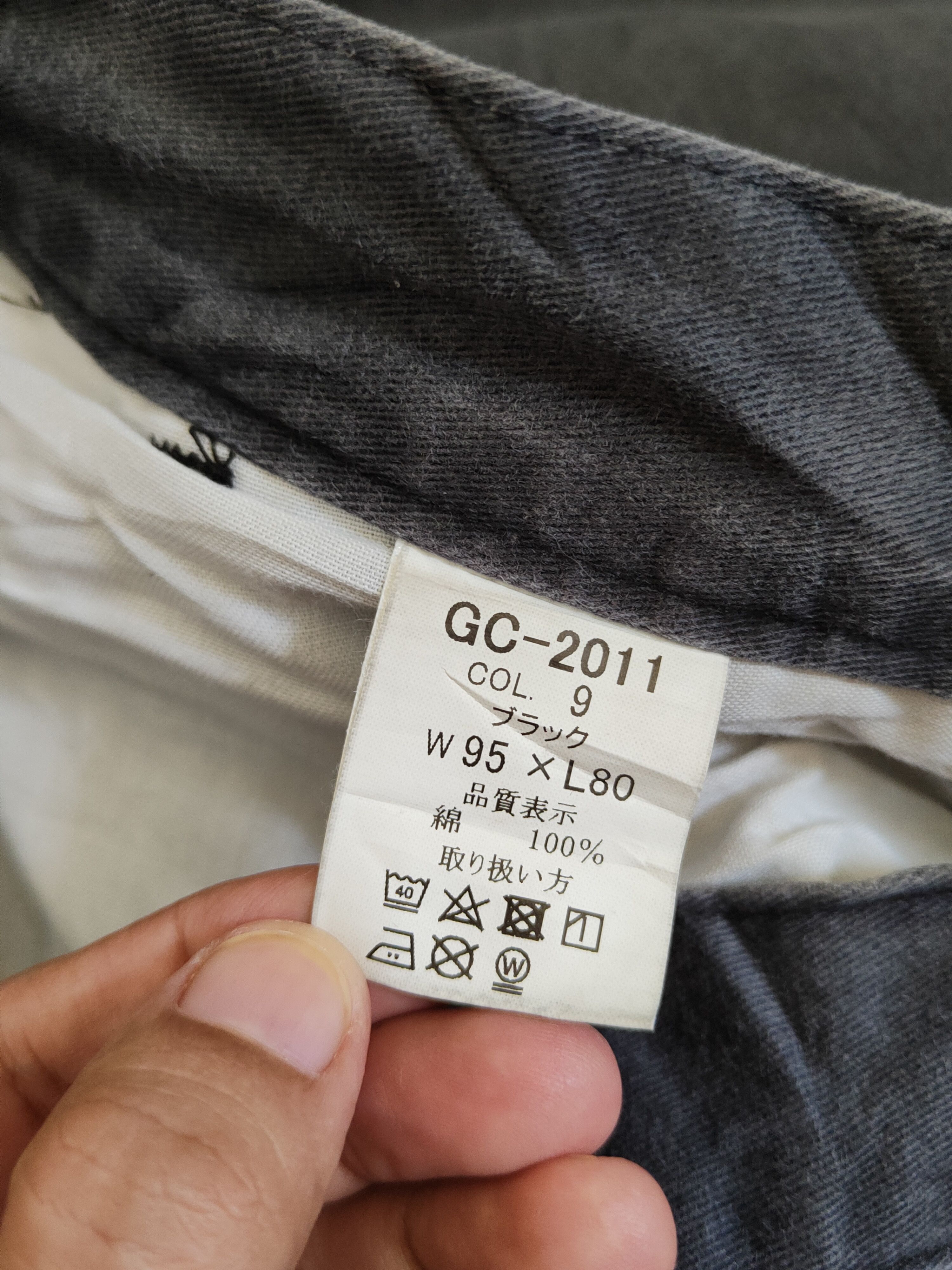 Grancisco Dark Blue Faded Multipocket Cargo Pants #S1441