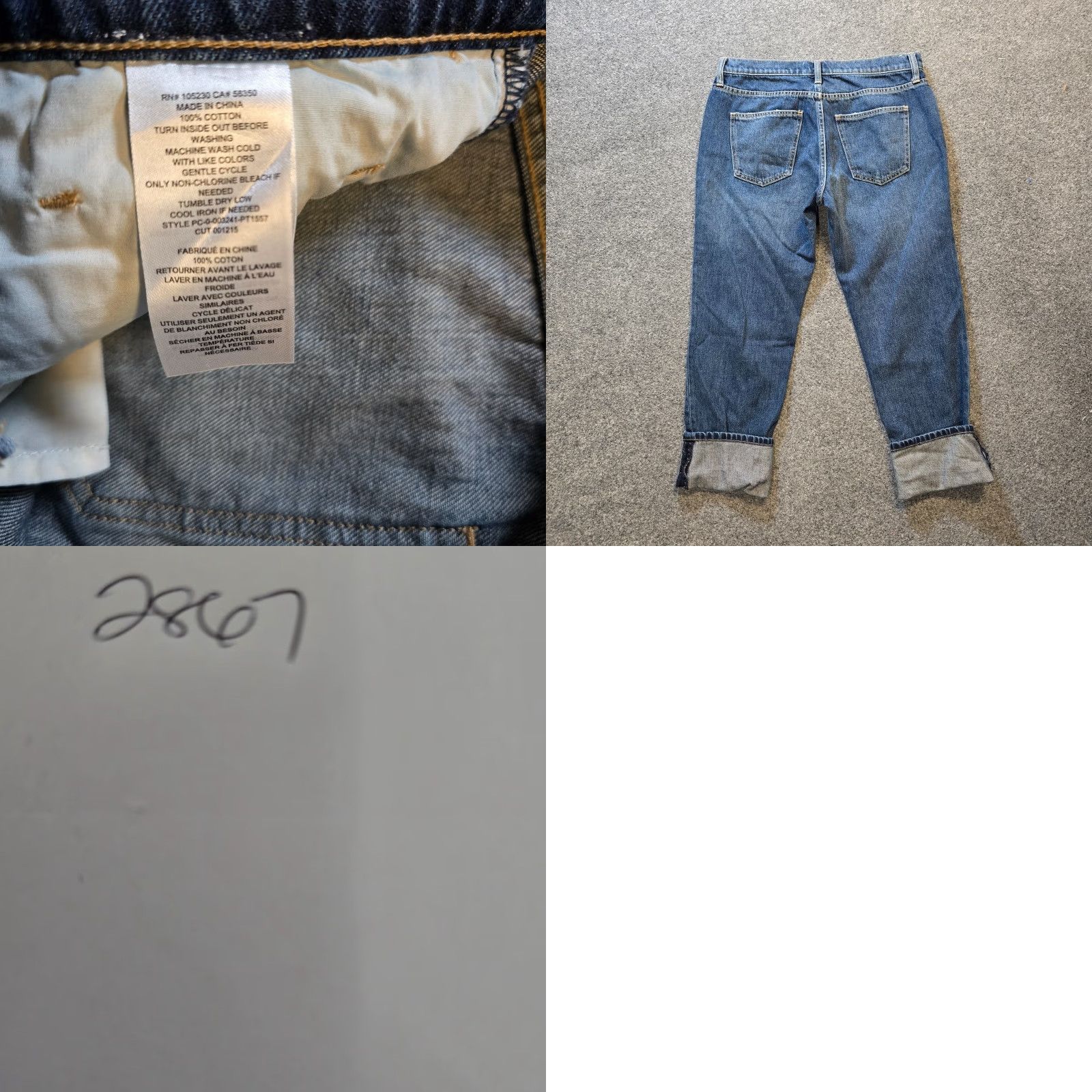 Vintage Current/Elliott Jeans Womens 28 Blue Denim Cropped Capri Cuffed Casual Capsule Jeans Womens 28 Blue Denim Cropped Capri Cuffed Casual Capsule Size 28" / US 6 / IT 42 - 8 Thumbnail