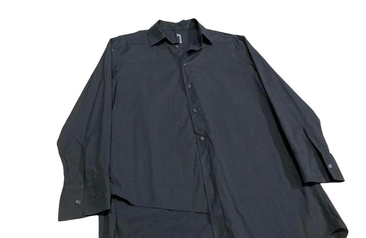 Ground Y × Y's × Yohji Yamamoto 🔥Ground Y By Yohji Yamamoto Asymmetrical Shirt Size US XL / EU 56 / 4 - 2 Thumbnail