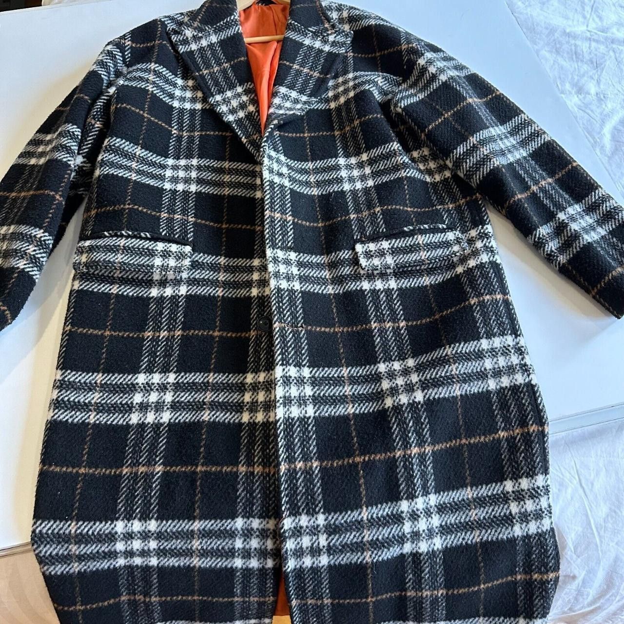 Gianni Feraud Gianni Feraud Oversized Black Plaid Checked Overcoat Size US L / EU 52-54 / 3 - 5 Thumbnail