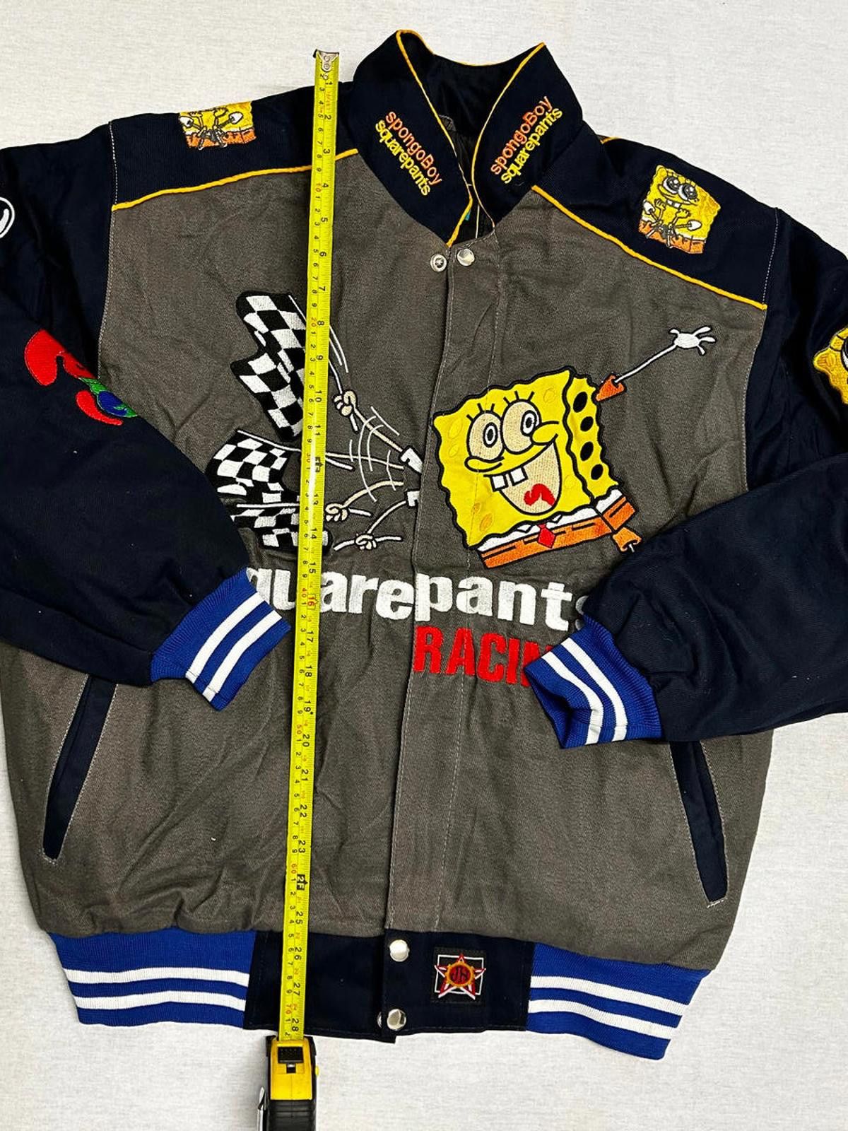 Nickelodeon Vintage SpongeBob SquarePants Racing Men's Jacket Size US L / EU 52-54 / 3 - 7 Thumbnail