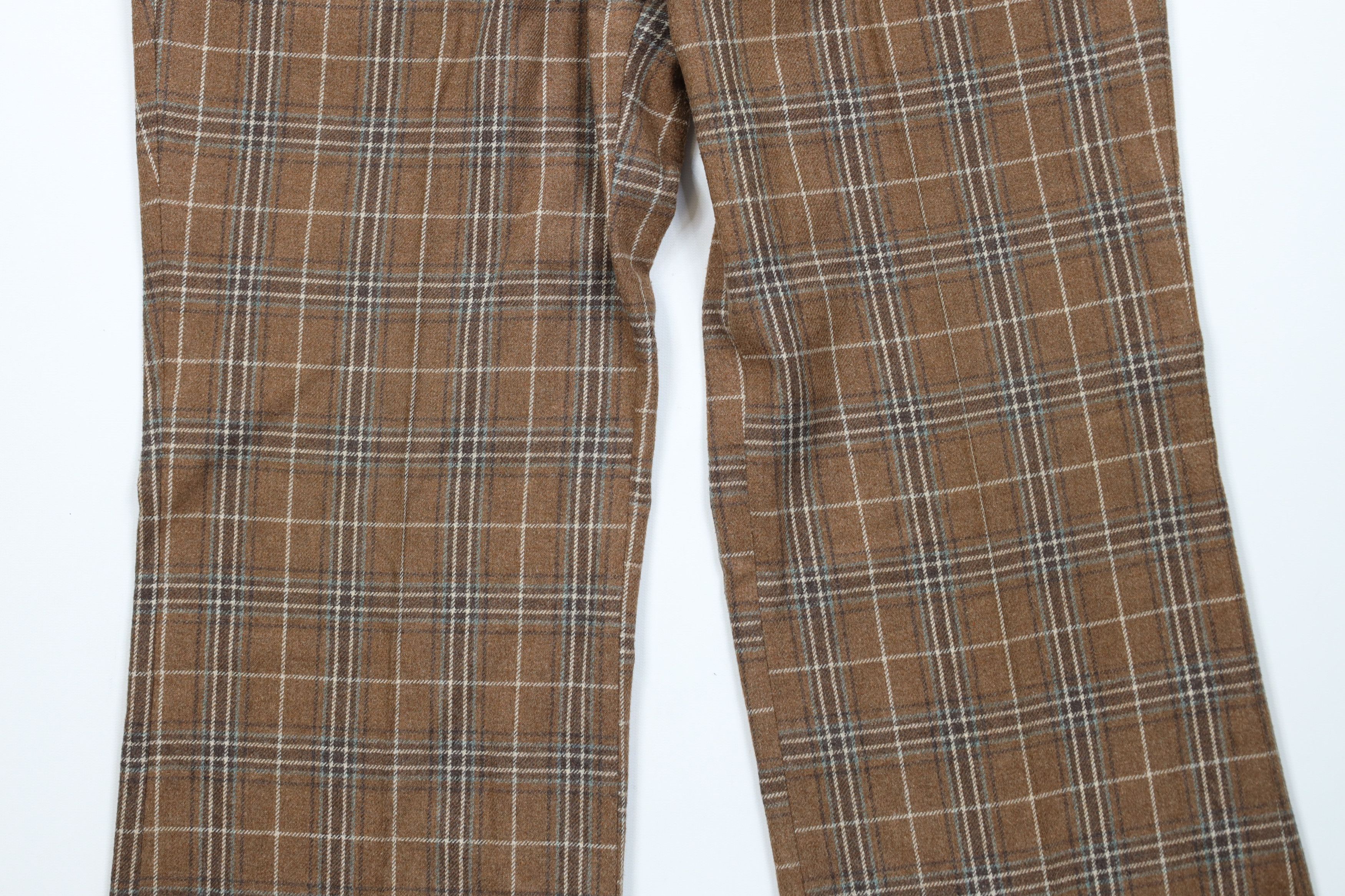 Vintage Vintage 70s Streetwear Flannel Bell Bottoms Pants Plaid USA Size US 34 / EU 50 - 3 Thumbnail