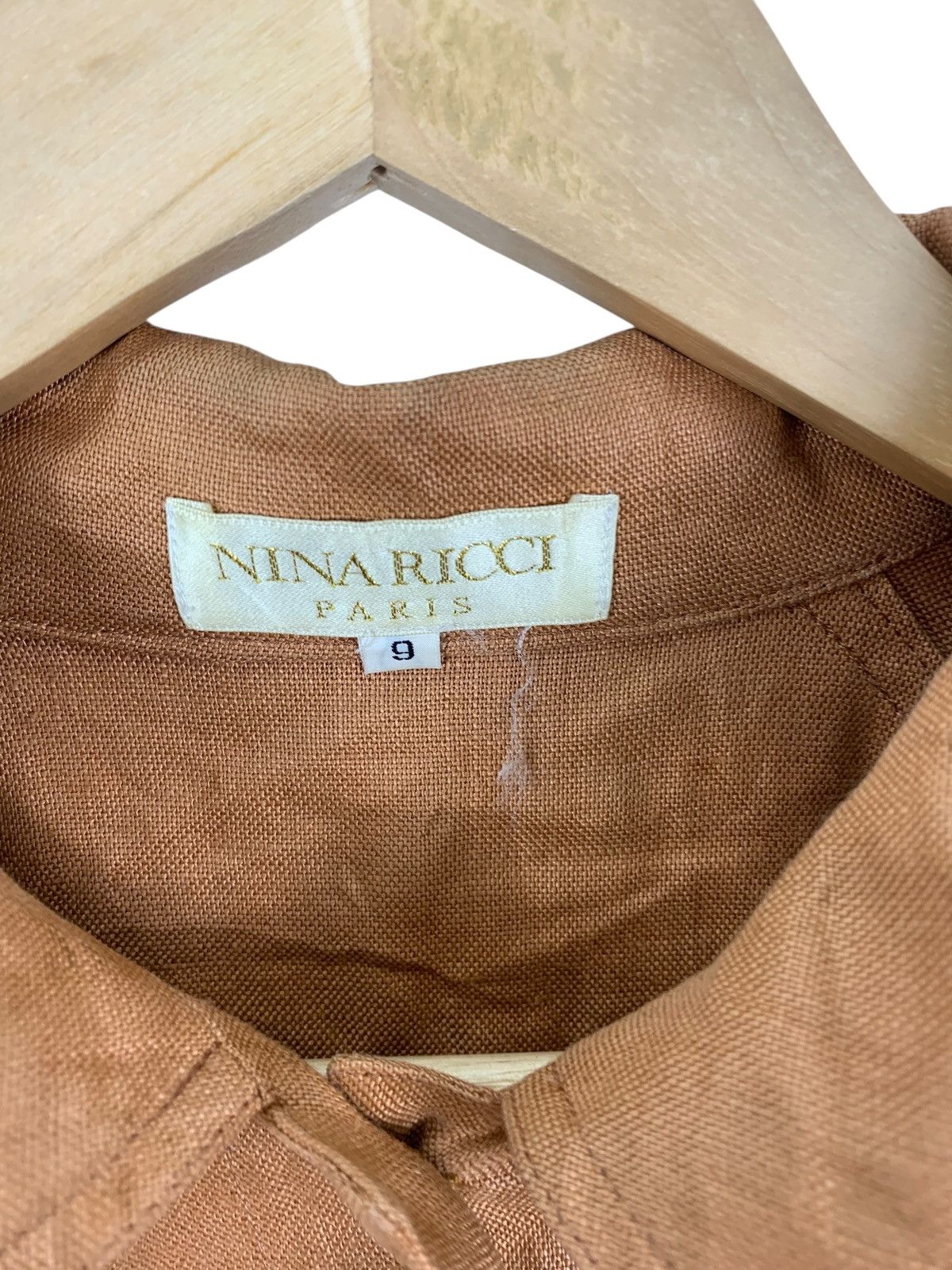 Nina Ricci Vintage NINA RICCI PARIS Minimalist Design Trench Coat Size L / US 10 / IT 46 - 7 Thumbnail