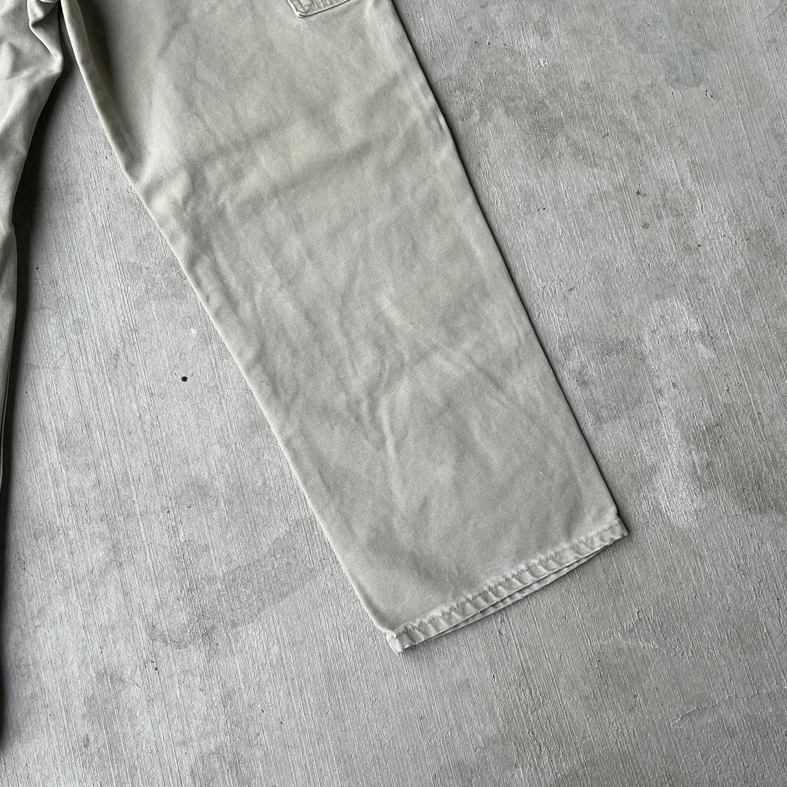 Carhartt × Vintage Carhartt TAN gray double knee work wear carpenter pants Size US 32 / EU 48 - 9 Thumbnail