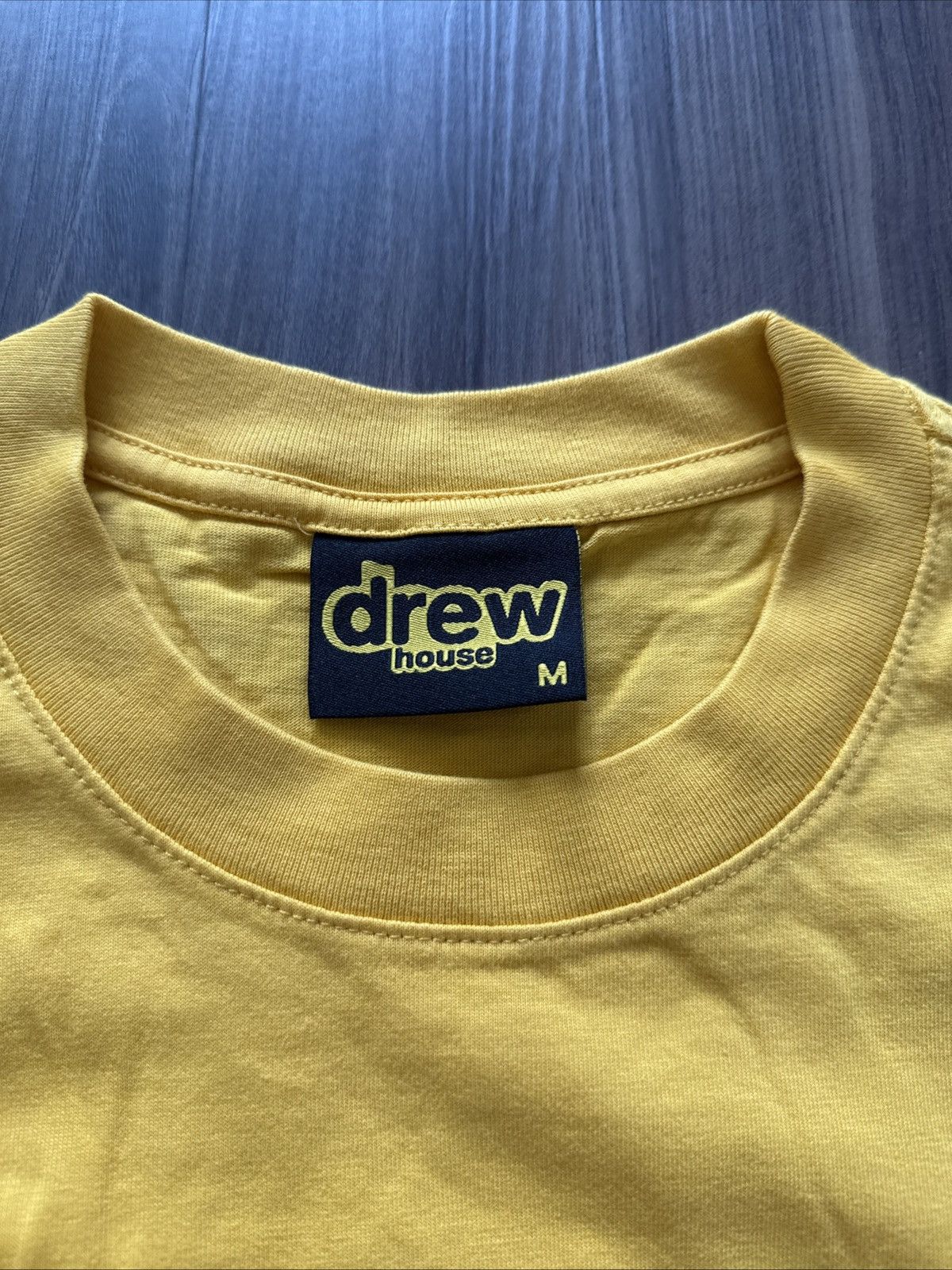 Drew House × Justin Bieber NWT Drew House Mascot Long Sleeve Tee Golden Yellow Size M Size US M / EU 48-50 / 2 - 3 Thumbnail