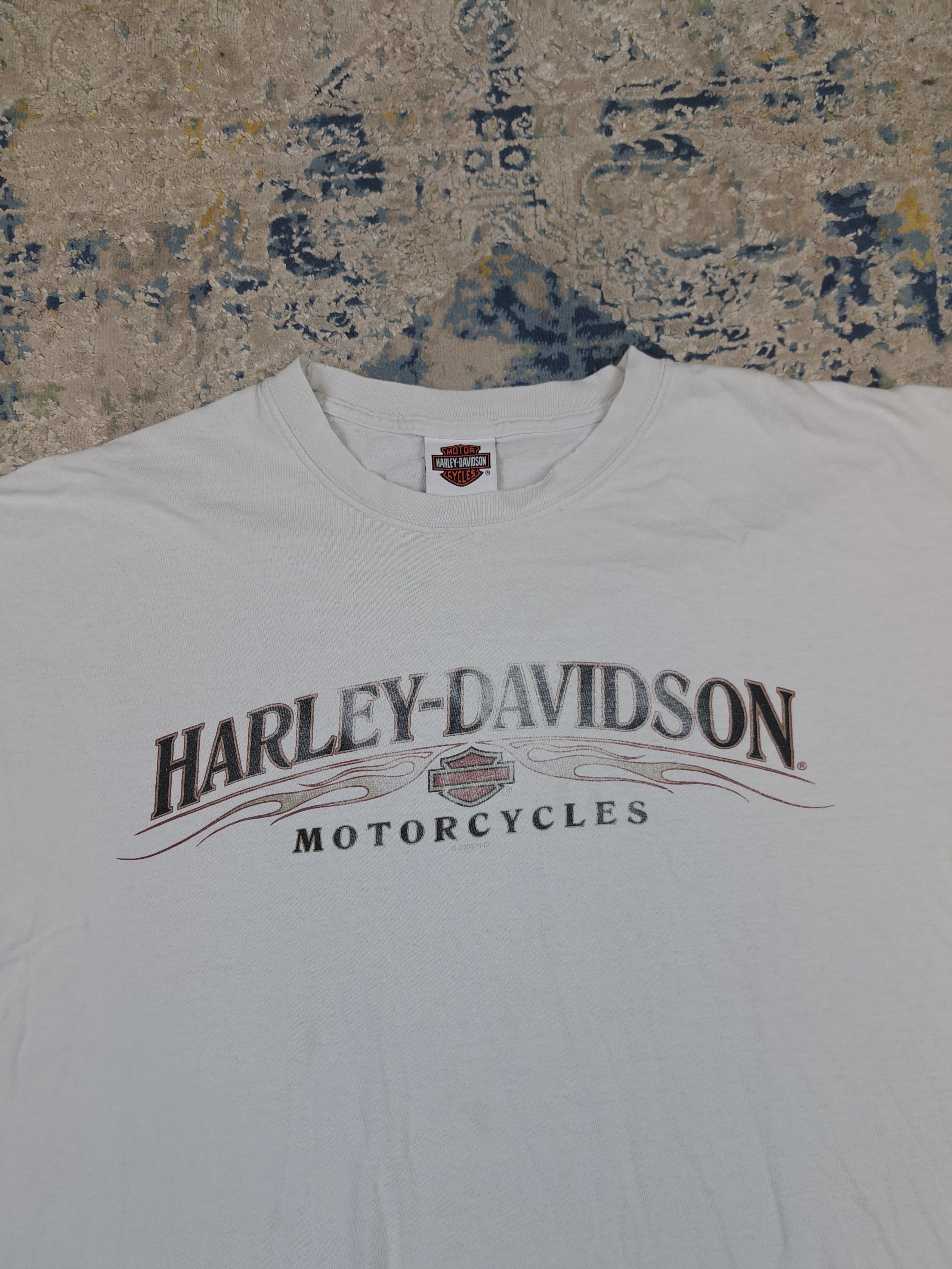 Harley Davidson Vintage 2002 Harley Davidson Eagle Freedom Tee Motorcycle Size US XL / EU 56 / 4 - 4 Thumbnail