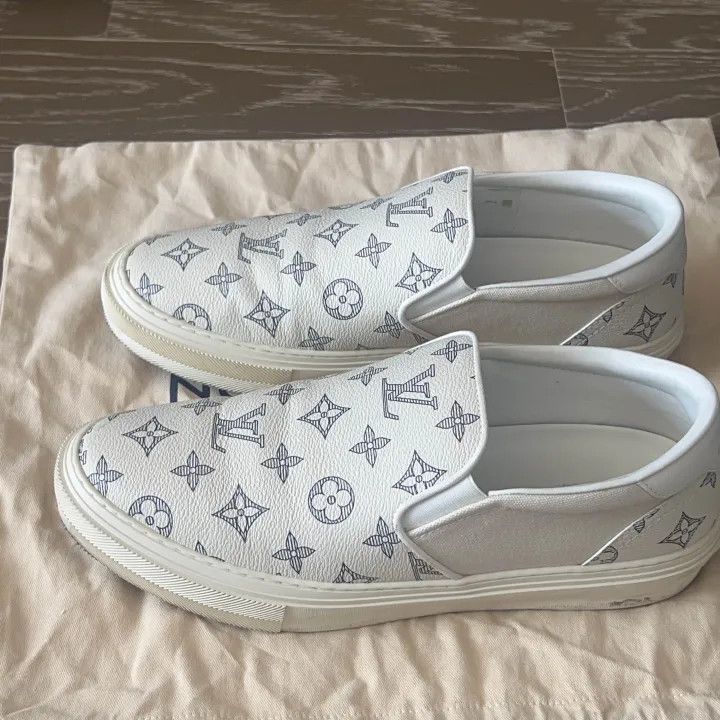 Louis Vuitton Louis Vuitton Trocadero Slip-On Sneakers White -2508 Size US 8.5 / EU 41-42 - 1 Thumbnail