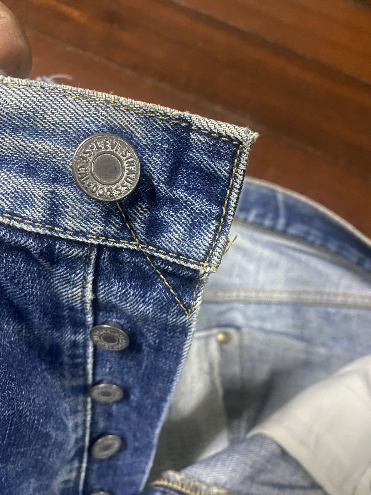 Levi's Vintage Redline Levi's Big E 503B LVC rework distressed Size US 32 / EU 48 - 8 Thumbnail