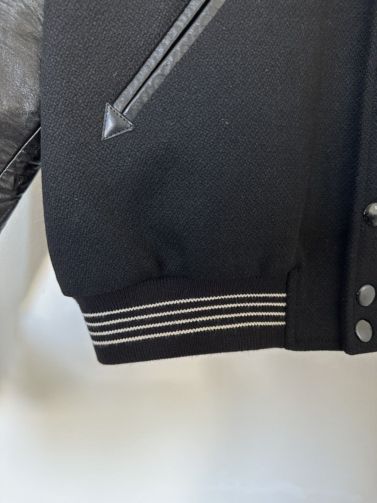 Celine Celine teddy varsity jacket black leather Hedi Slimane Size US M / EU 48-50 / 2 - 3 Thumbnail