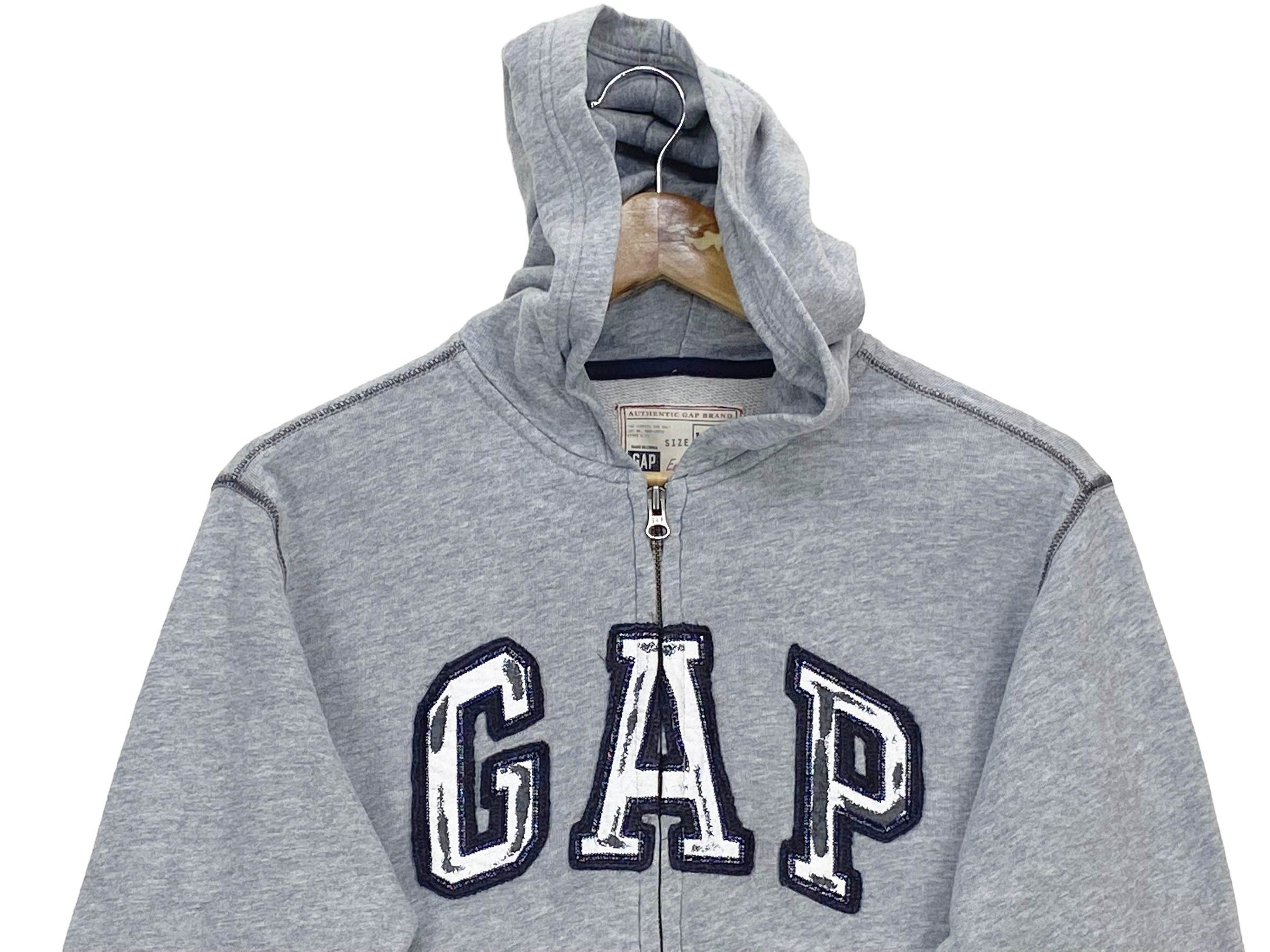 Gap Vintage Gap Embroidered Spellout Zipper Hoodie 90s Streetwea Size S / US 4 / IT 40 - 3 Thumbnail